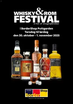 Bordershop - Whisky&Rom Festival 2025 gyldig fra 30.10.2025