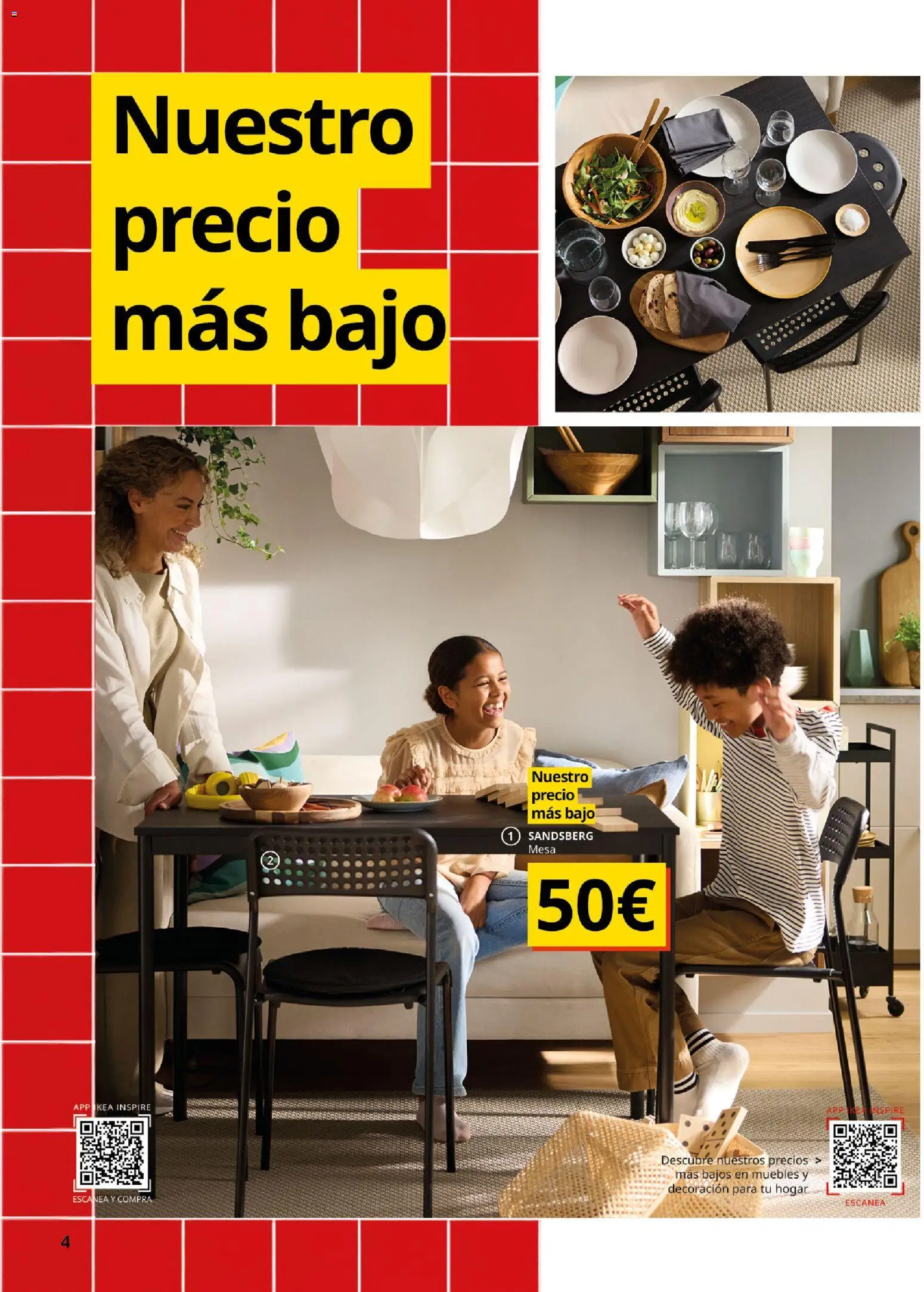 Catálogo IKEA Comedores │ válido desde el 06.03.2026 | Página: 4 | Productos: Muebles, Mesa