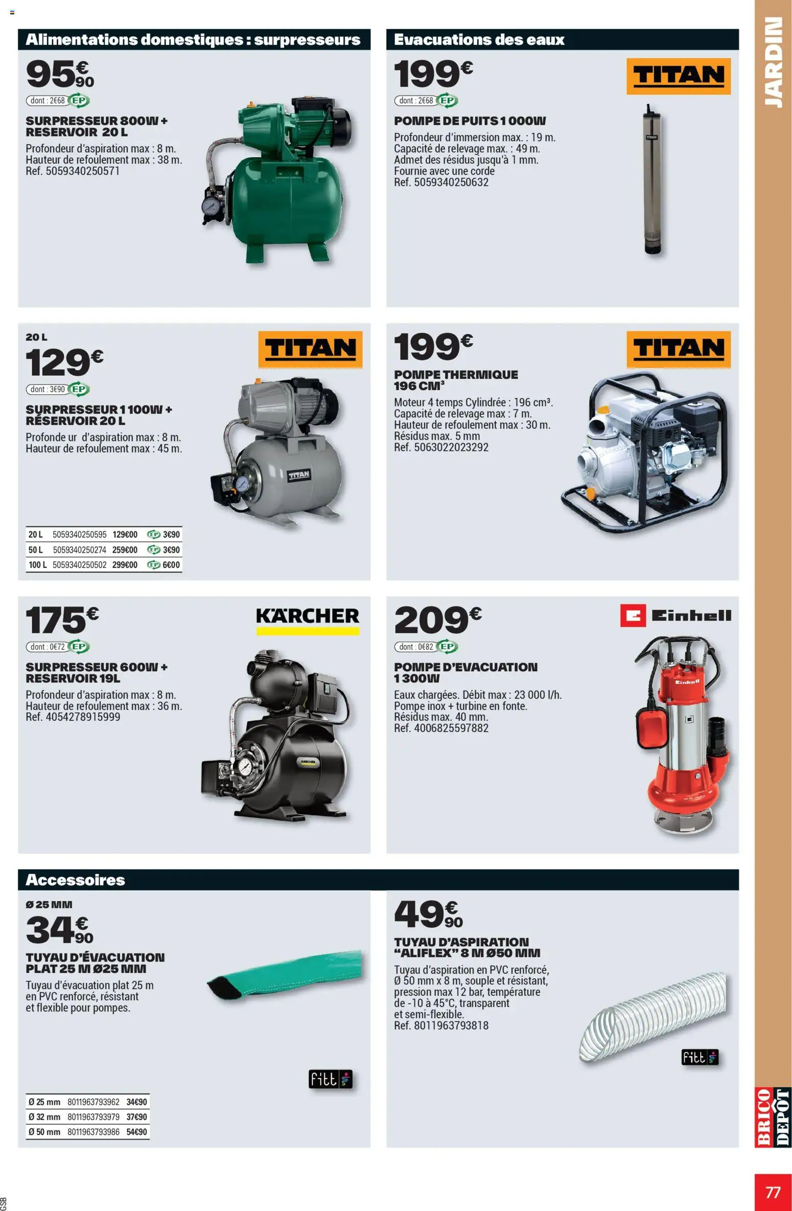 {H1} | Page: 77 | Produits: Tuyau