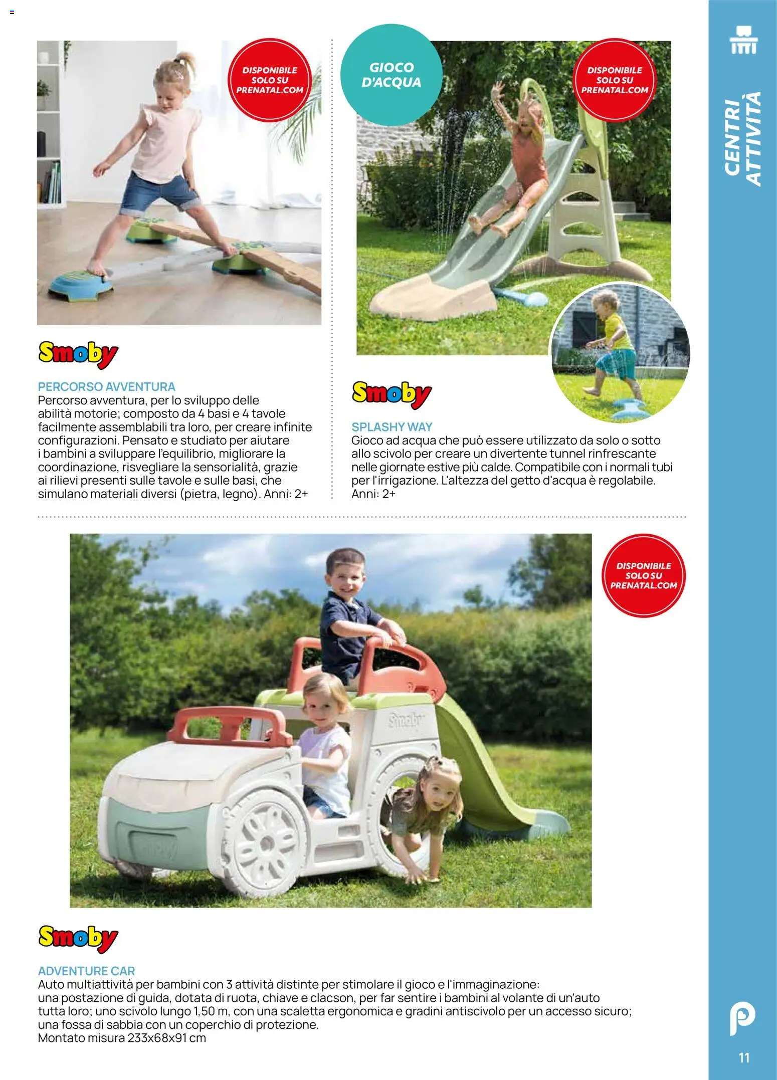 Volantino Prenatal del 28.04.2026 | Pagina: 11 | Prodotti: Scaletta, Acqua, Scivolo, Gioco