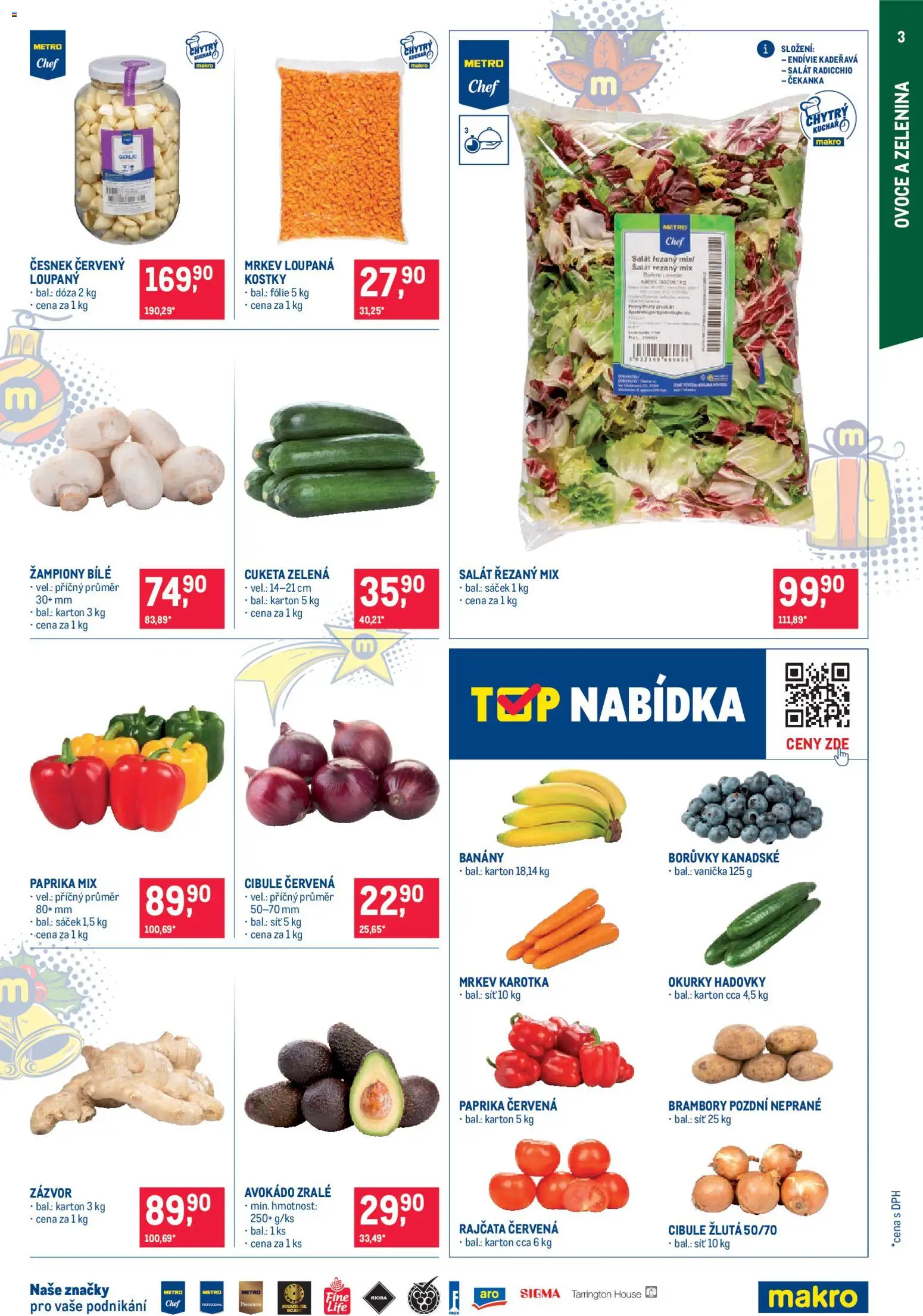 Makro leták - Gastronomie od 19.11.2025 | Strana: 3 | Produkty: Okurky, Cuketa, Paprika, Paprika červená