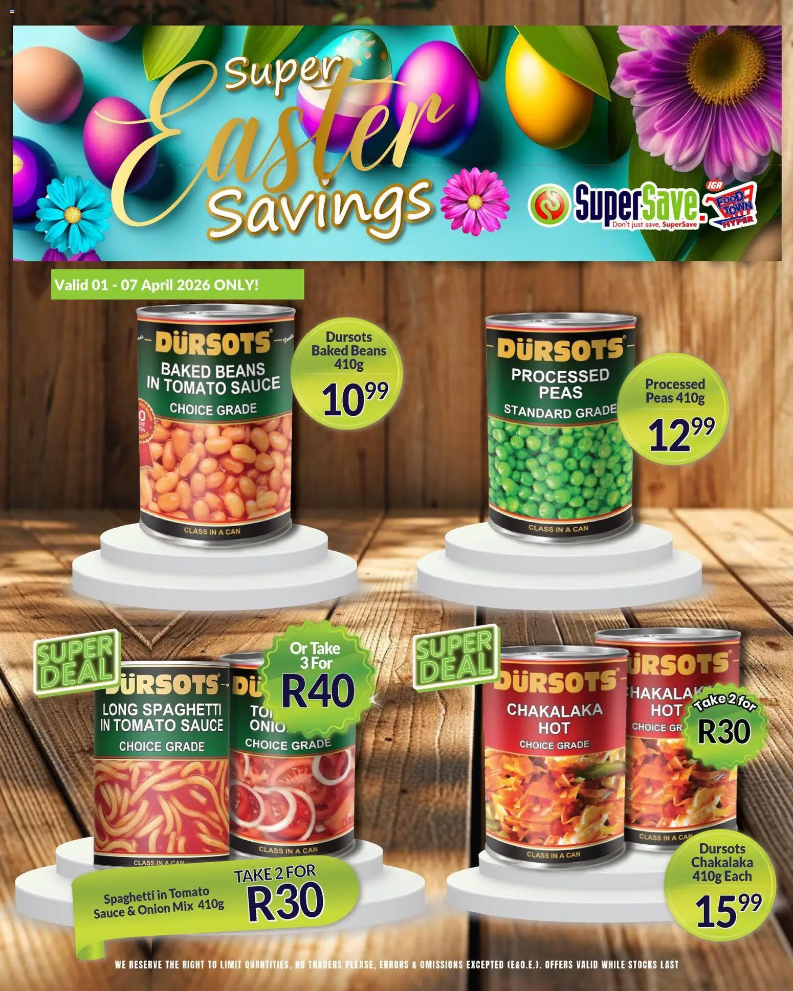 New Super Save catalogue – valid from 01.04.2026 | Page: 20 | Products: Beans, Baked beans, Tomato sauce, Sauce
