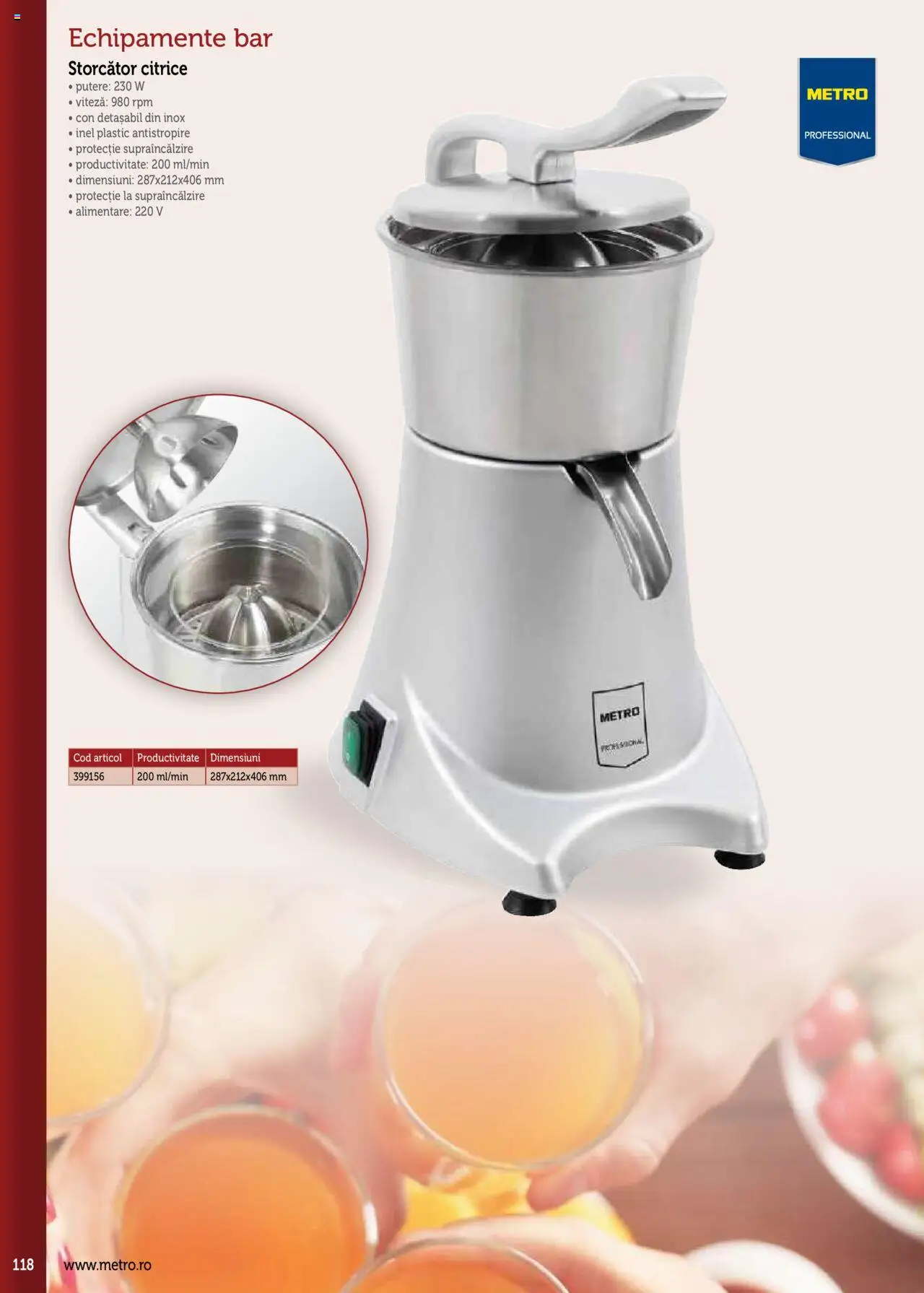 Noul catalog Metro – valabil de la 17.09.2025 | Pagină: 118 | Produse: Inel, Storcător