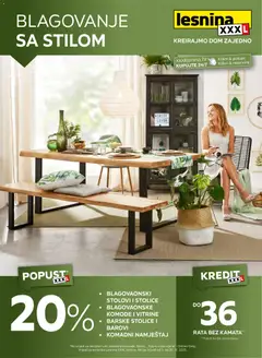 Blagovanje sa stilom Lesnina - Pregled kataloga iz trgovine Lesnina, vrijedi od 03.11.2025