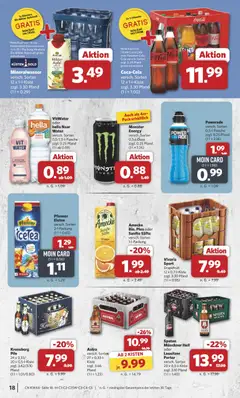 Combi Prospekt 	 ab 27.10.2025 gültig | Seite: 20 | Produkte: Cola, Energy, Apfelsaft, Monster