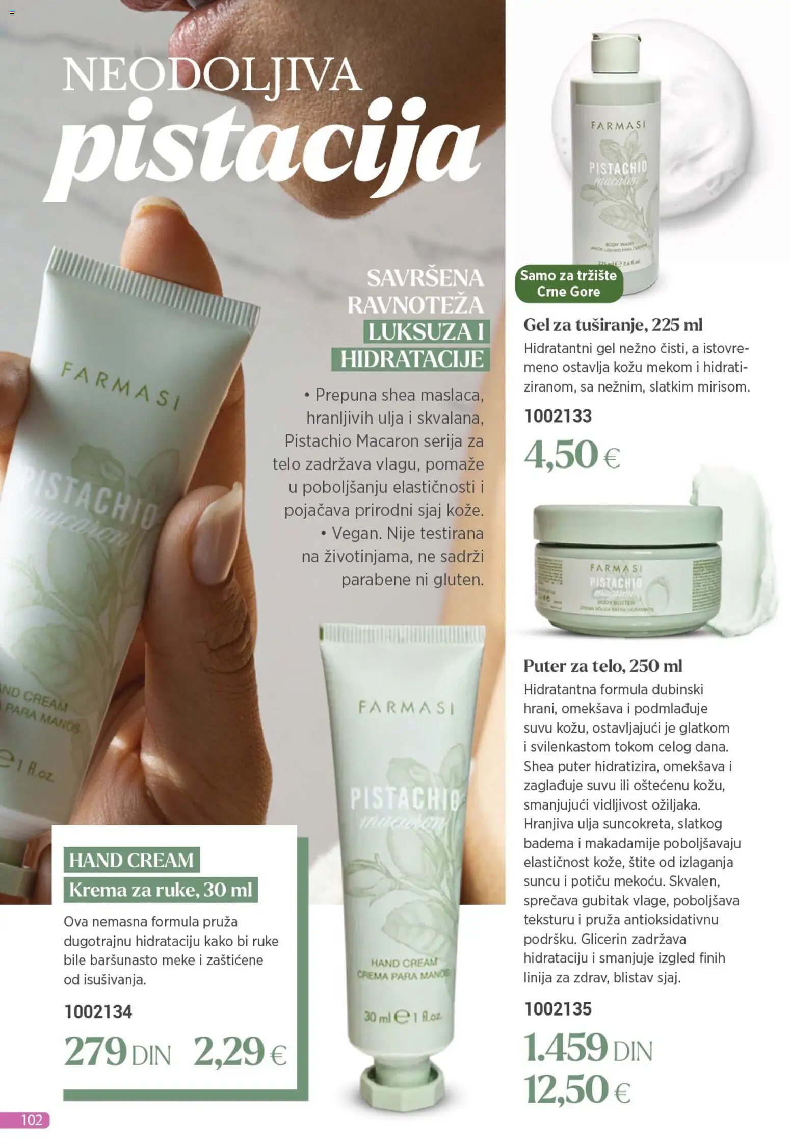 Farmasi katalog - važi od 01.11.2025 | Strana: 102 | Proizvode: Puter, Krema