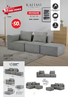Pré-visualização Espaço Casa - Catálogo Kaliási - Sofás Camas válido de 21.07.2025 | Página: 4 | Produtos: Almofada, Sofá