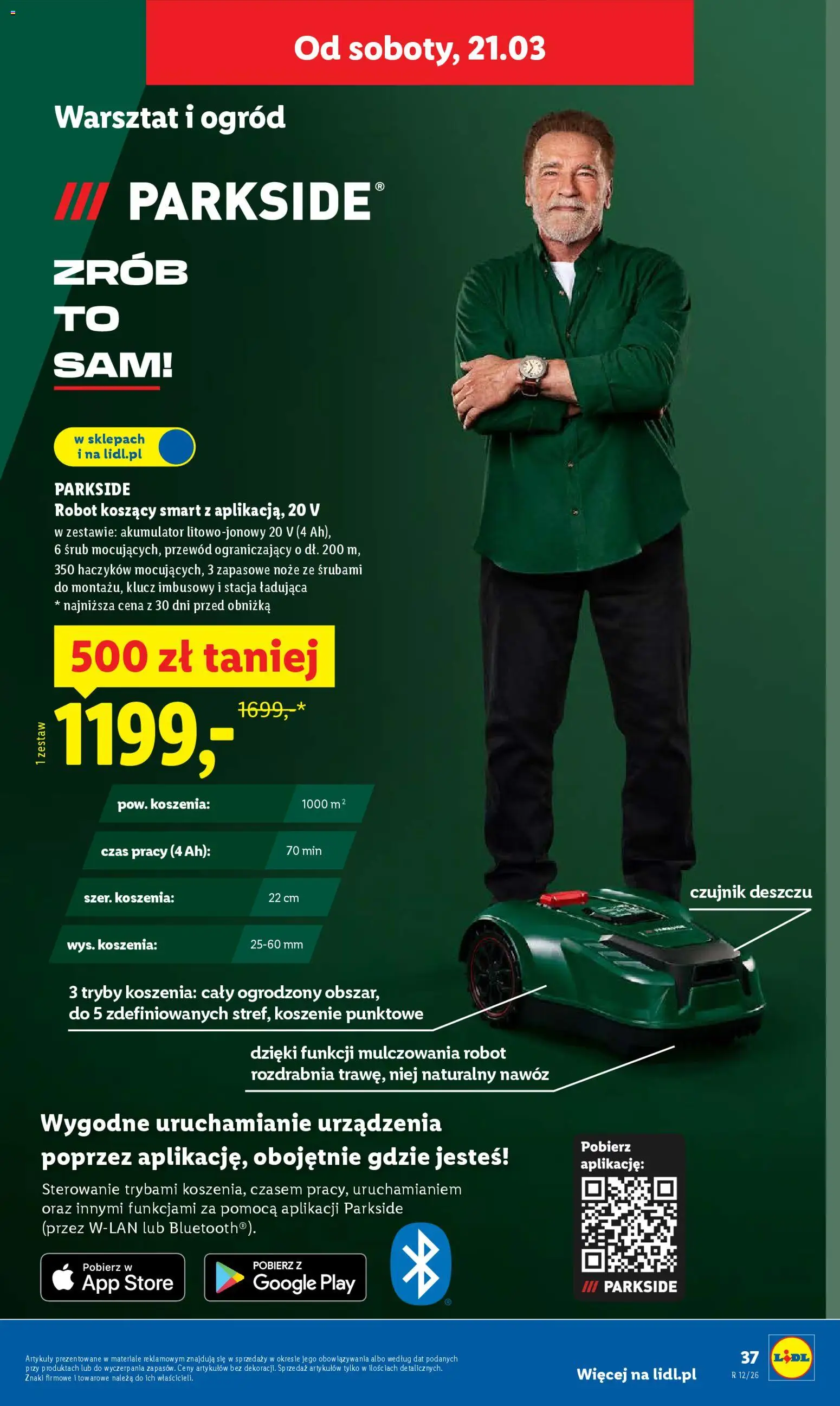 Lidl Polsko leták - Oferta wazna od 16.03.2026 | Strana: 45 | Produkty: Parkside, Nože, Robot