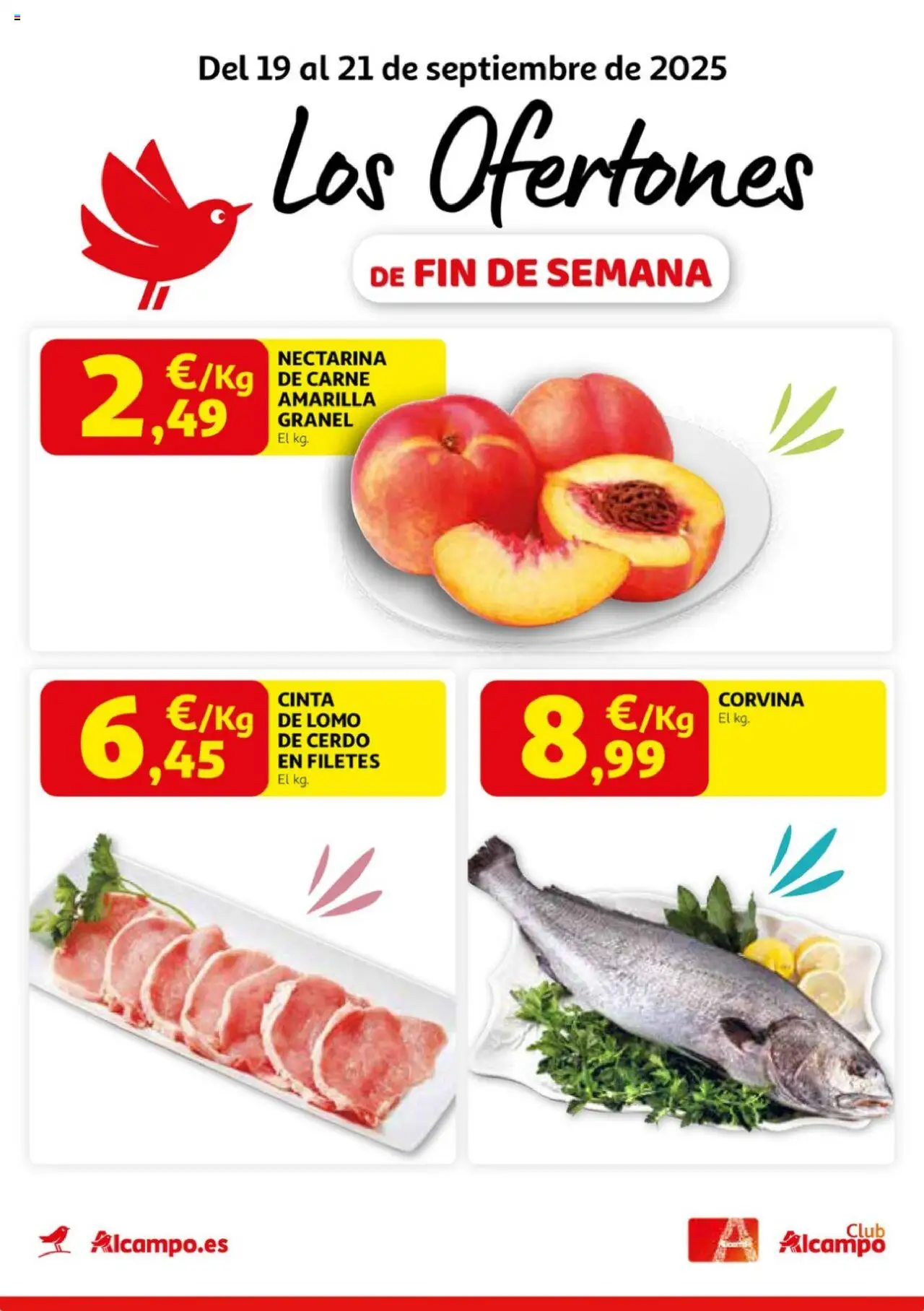 Alcampo - Pasamanos  │ válido desde el 19.09.2025 | Página: 1 | Productos: Cerdo