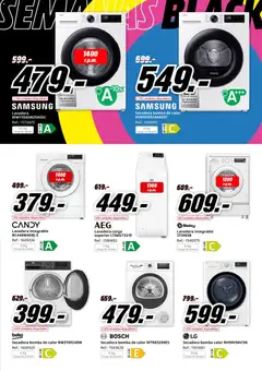 Vista previa Media Markt Black Friday válido desde el 12.11.2025 | Página: 25 | Productos: Lavadora, Secadora