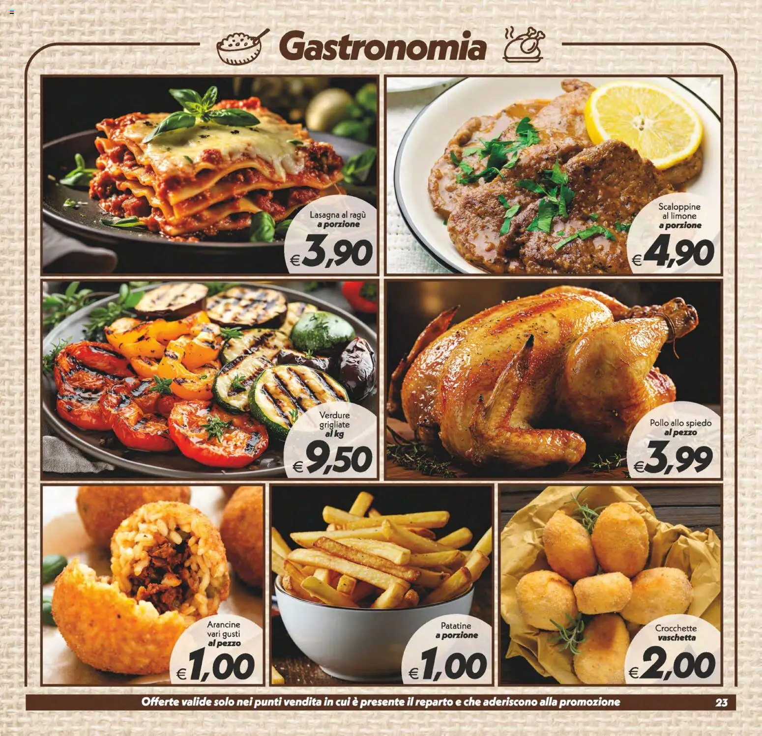 Volantino SuperConveniente del 27.11.2025 | Pagina: 23 | Prodotti: Patatine, Limone, Lasagna, Ragú