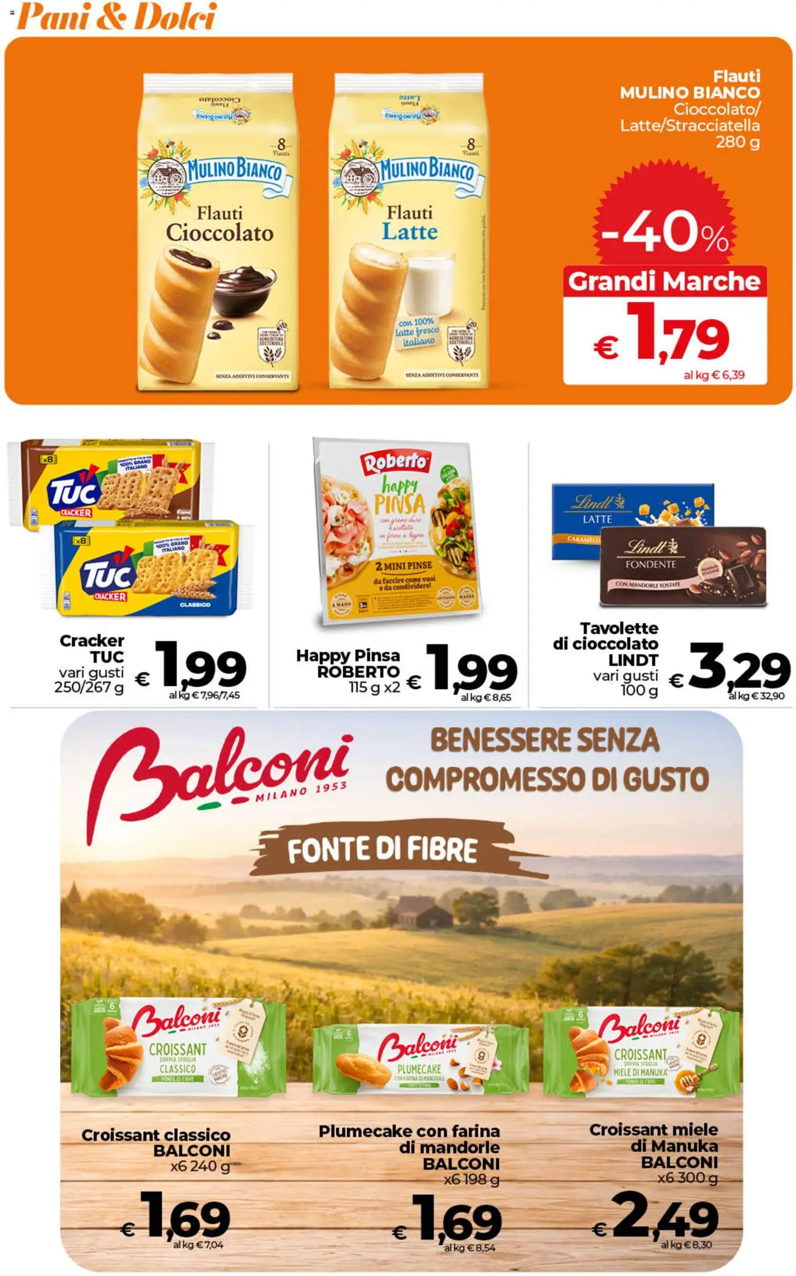 Volantino Ipercoop del 13.02.2026 | Pagina: 34 | Prodotti: Cioccolato, Mandorle, Croissant, Miele