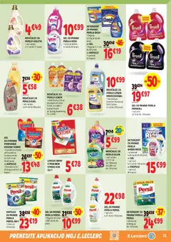 E.leclerc katalog akcije – veljaven od 25.03.2026 | Stran: 31 | Izdelki: Mehčalec, Mehcalec za perilo, Detergent