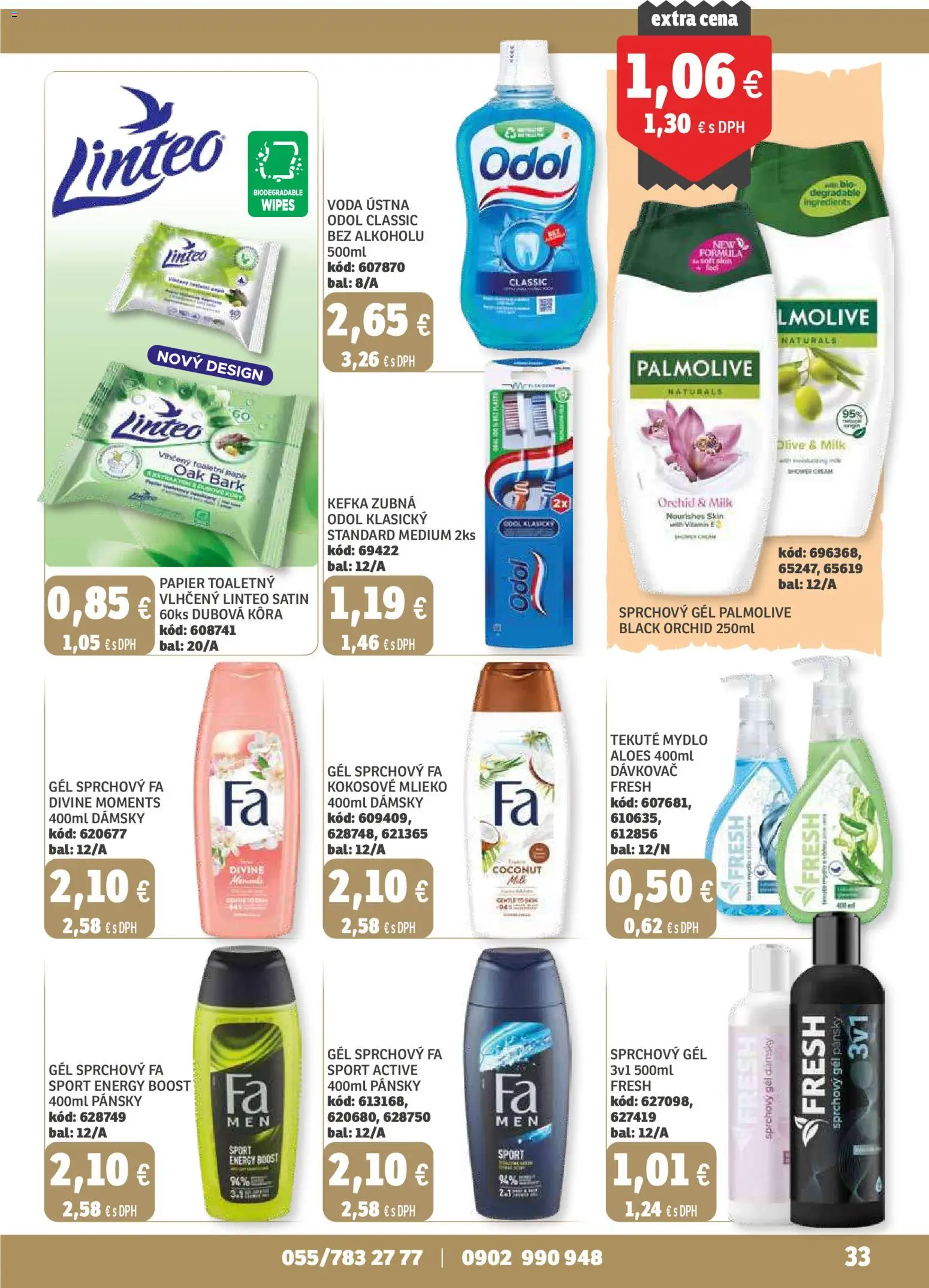 Nové Labaš akcie – leták je platný od 14.11.2025 | Strana: 33 | Produkty: Kokosové mlieko, Mydlo, Sprchový gél, Voda