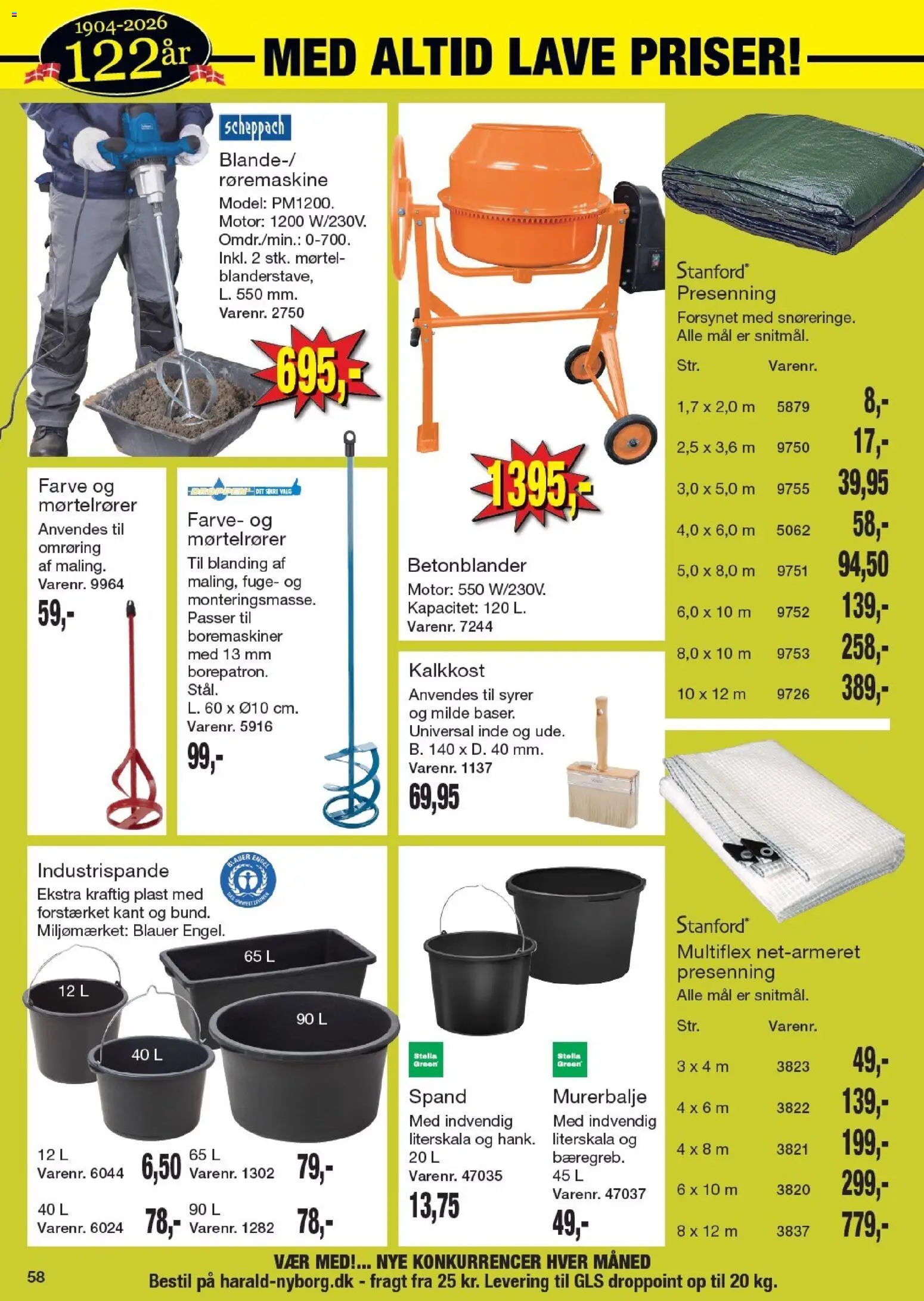 Harald Nyborg tilbudsavis – gyldig fra 09.04.2026 | Side: 62 | Produkter: Mørtel