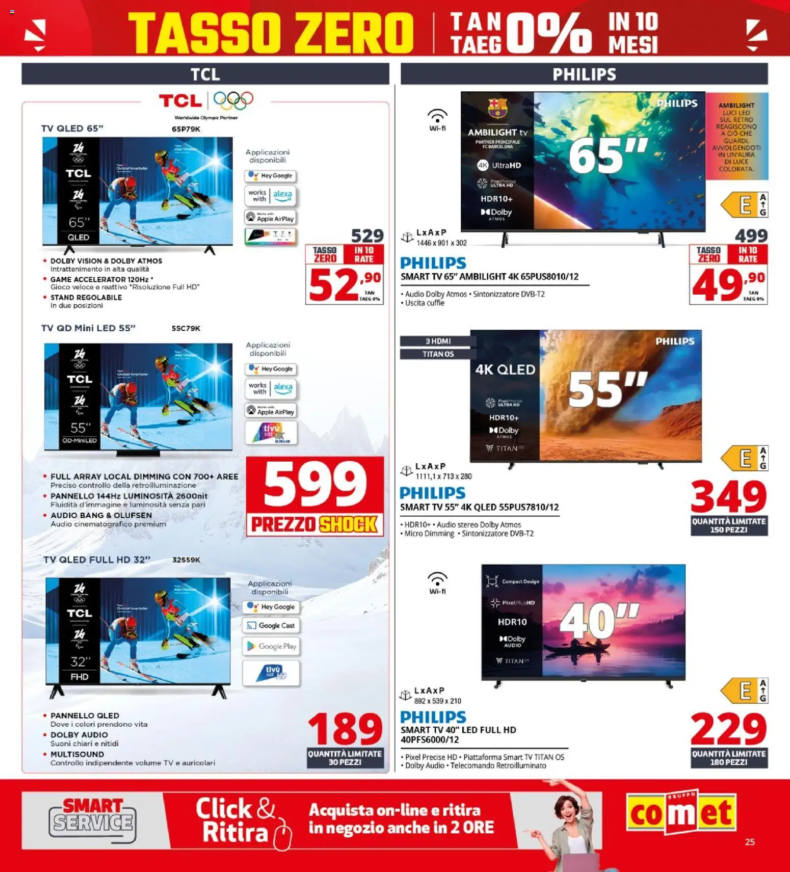 Volantino Comet del 23.04.2026 | Pagina: 25 | Prodotti: Telecomando, smart TV, Audio, Gioco