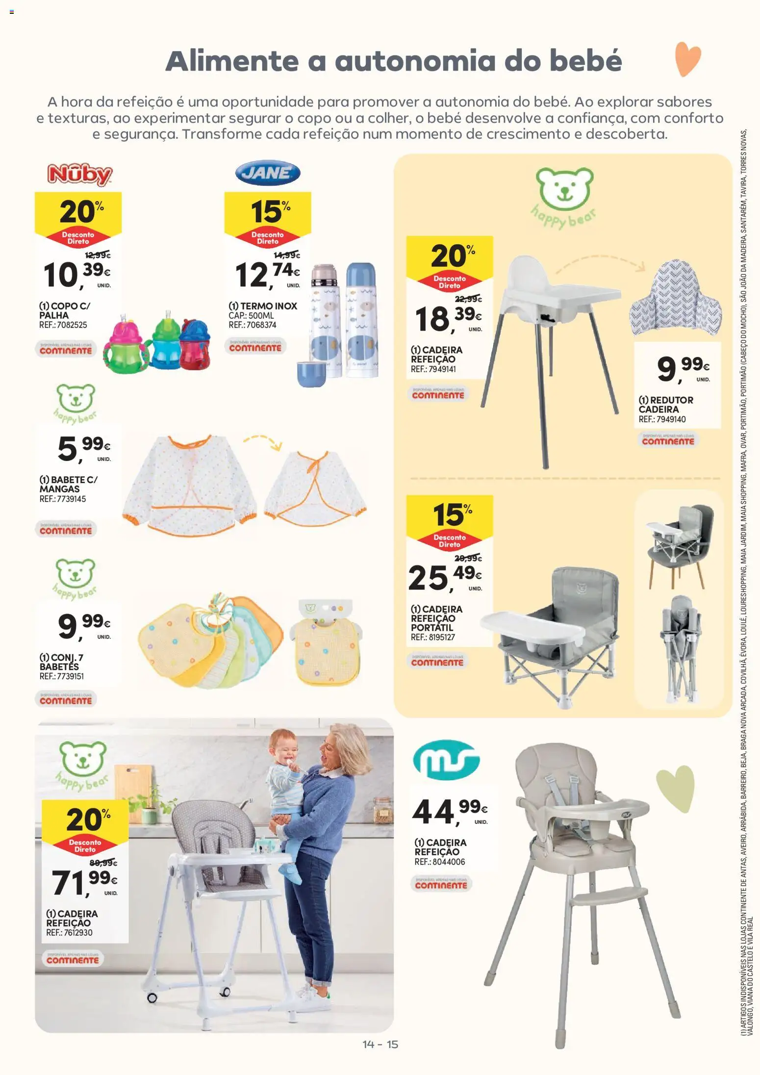 Continente - Bebé │ válido de 13.01.2026 | Página: 15 | Produtos: Cadeira, Mangas