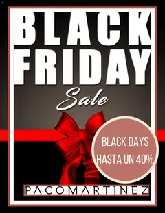 Vista previa Paco Martinez Black Friday válido desde el 20.11.2025