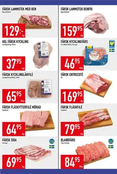 Matdax erbjudanden - Förhandsvisning av reklamblad från butik Matdax aktuell från 30.03.2026 | Sida: 3 | Produkter: Entrecote, Fläskytterfilé, Blandfärs