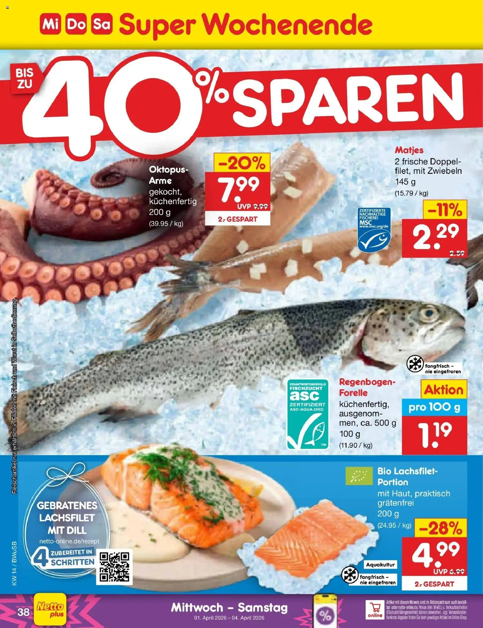 Netto Marken-Discount Prospekt Stemwede-Dielingen	 – gültig ab 30.03.2026 | Seite: 52 | Produkte: Zwiebeln, Wurst, Dill, Fleisch