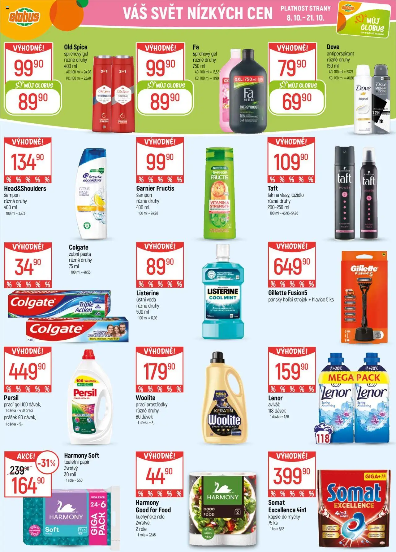 Globus leták - Liberec od 08.10.2025 | Strana: 29 | Produkty: Zubní pasta, Kapsle, Listerine, Old Spice