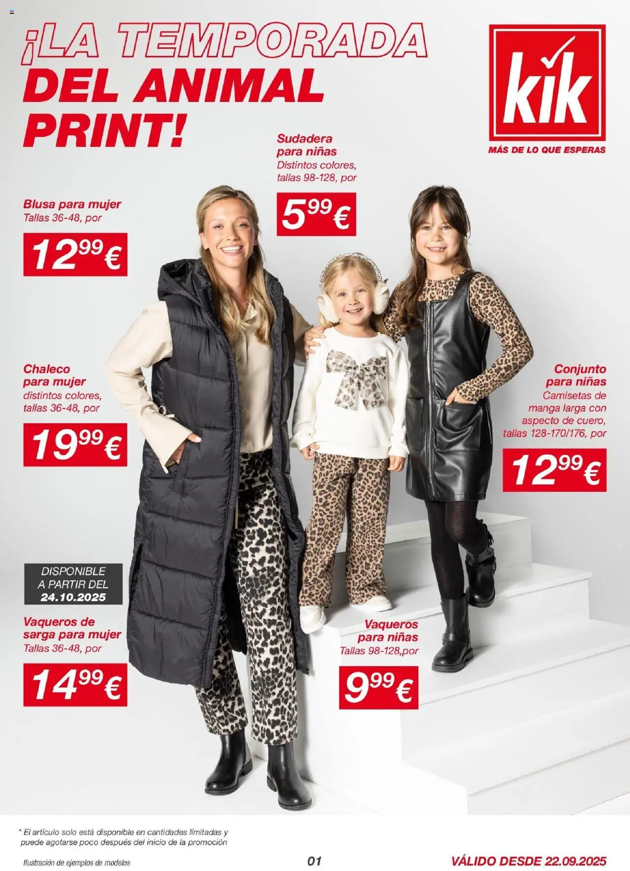 KIK - folleto │ válido desde el 21.09.2025 | Página: 1 | Productos: Blusa, Sudadera, Chaleco