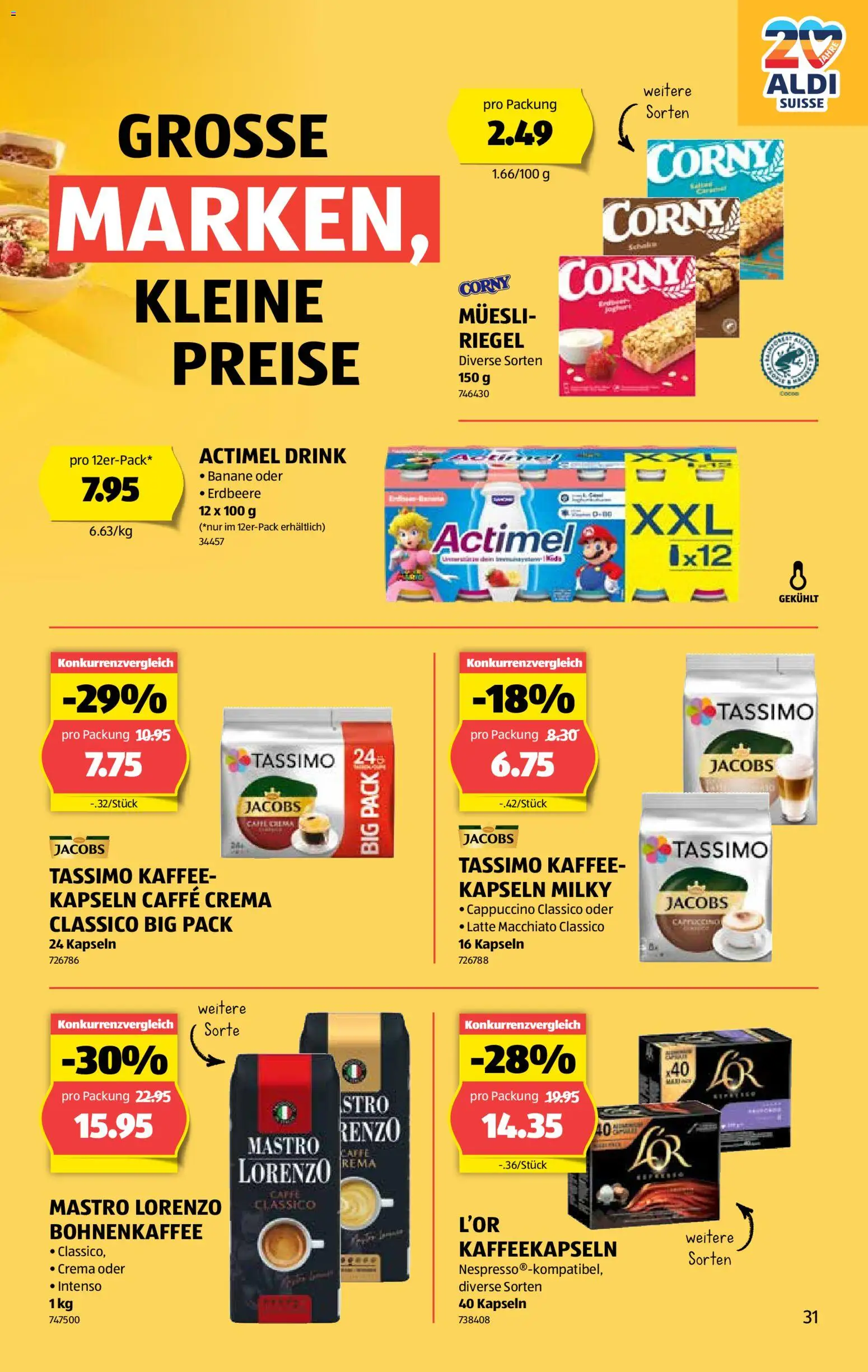 Aldi - Black Friday – gültig ab 20.11.2025 | Seite: 32 | Produkte: Actimel, Kaffee