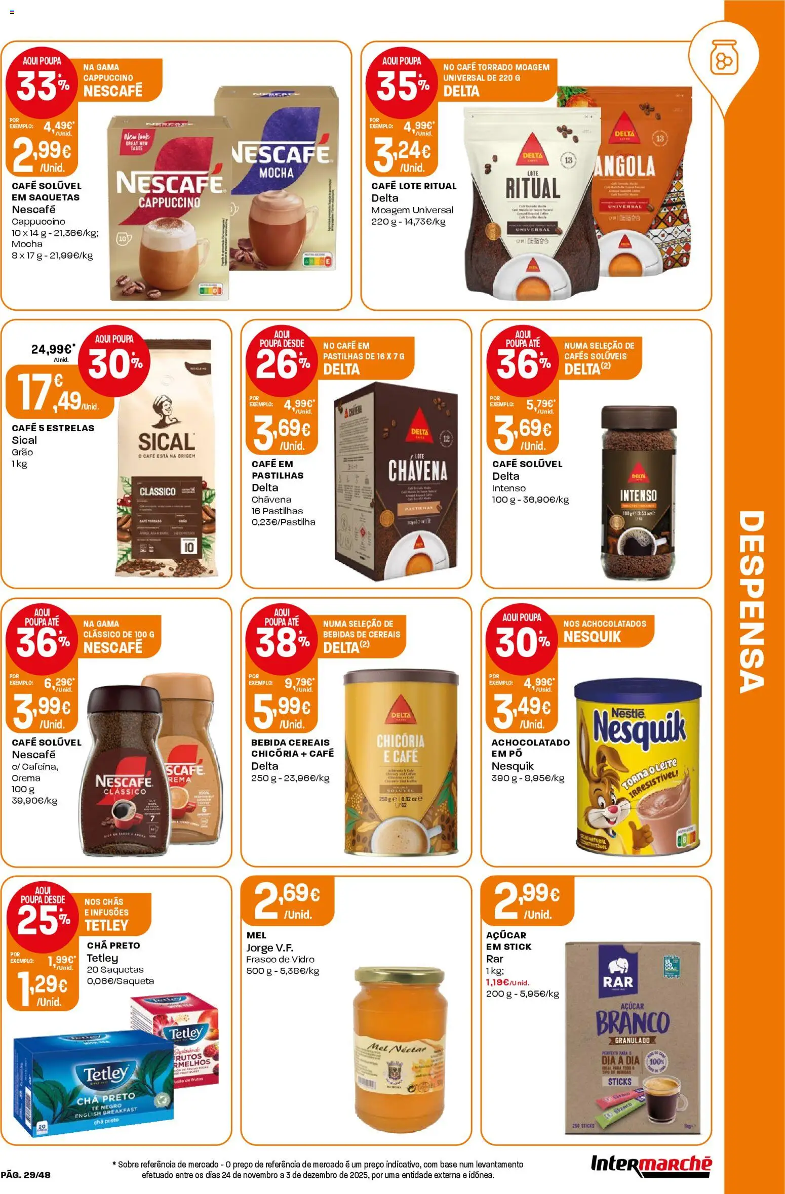 Intermarché folheto │ válido de 02.01.2026 | Página: 29 | Produtos: Pó, Base, Chás, Açúcar