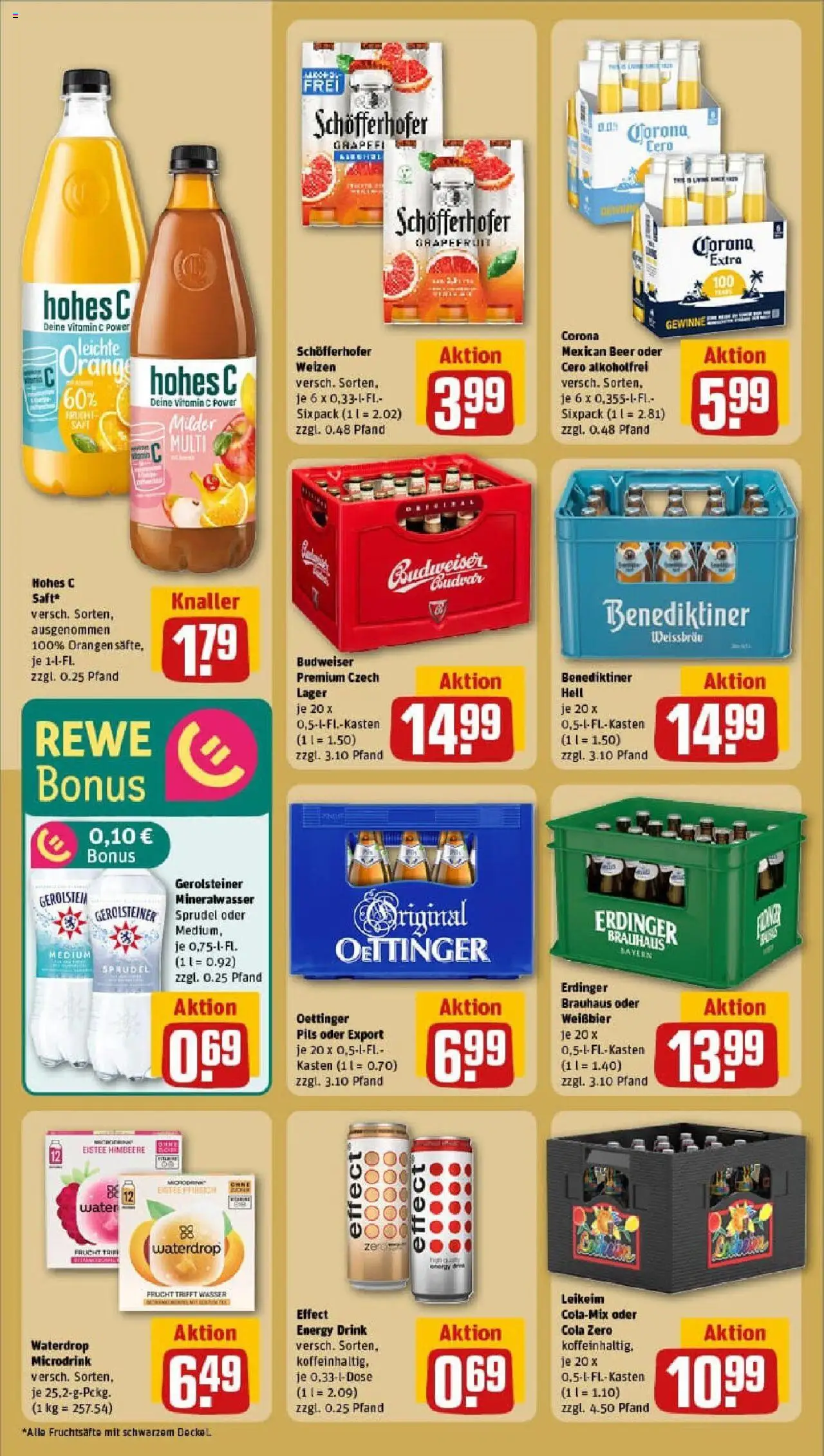 Rewe prospekt Singen	 - gültig ab dem 06.07.2025 | Seite: 18 | Produkte: Orangen, Oettinger, Wasser, Budweiser