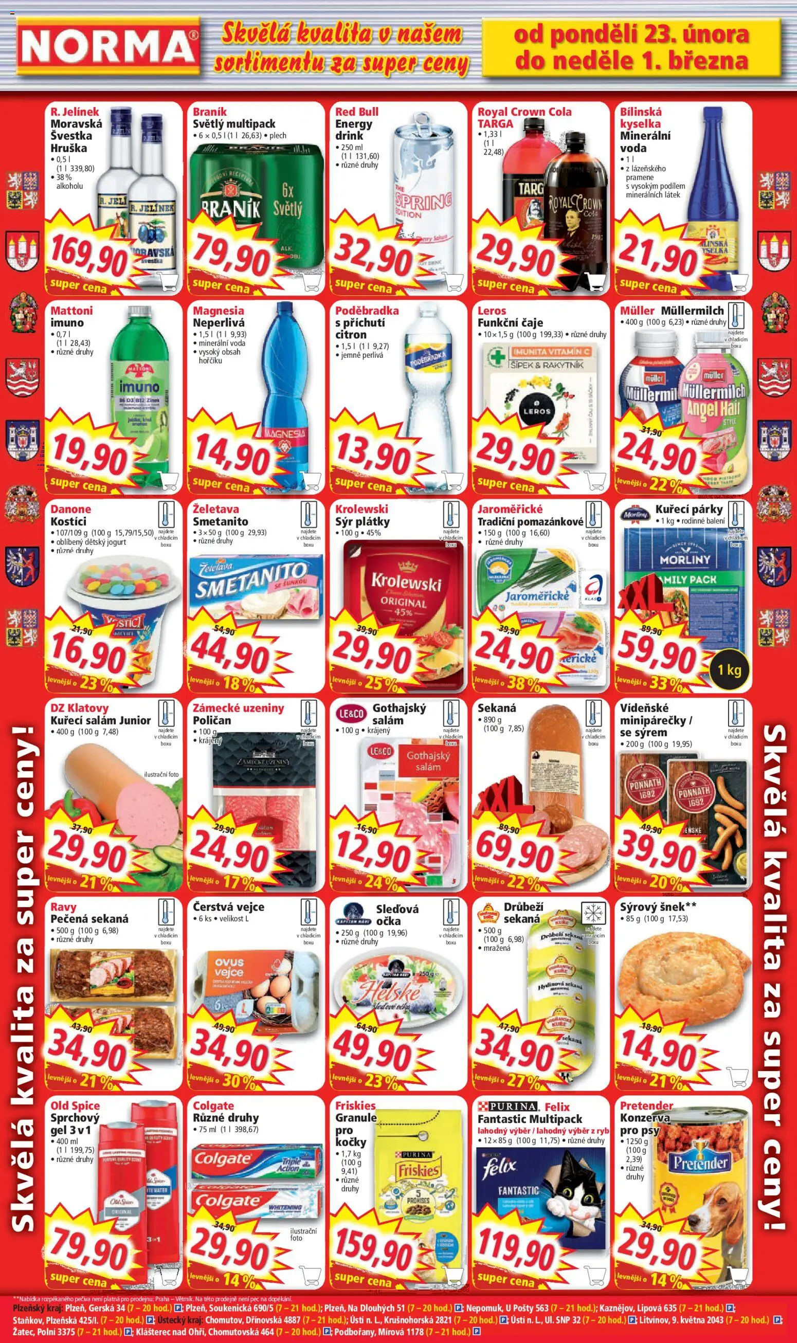 Norma leták od 23.02.2026 | Strana: 6 | Produkty: Granule, Magnesia, Red Bull, Cola
