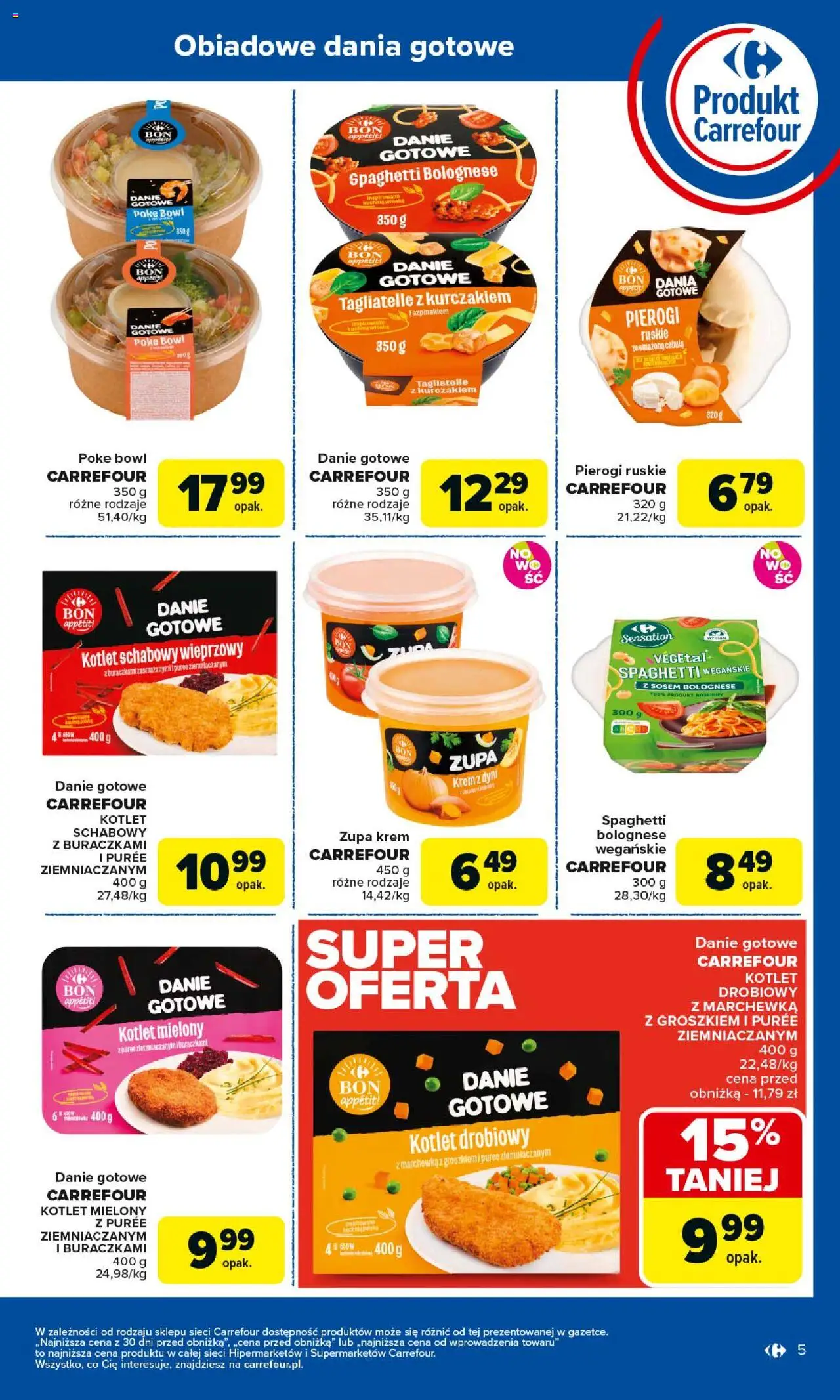 Carrefour Gazetka - Produkt Carrefour od 25.08.2025 | Strona: 5 | Produkty: Krem z dyni, Marchewka, Krem, Dania gotowe