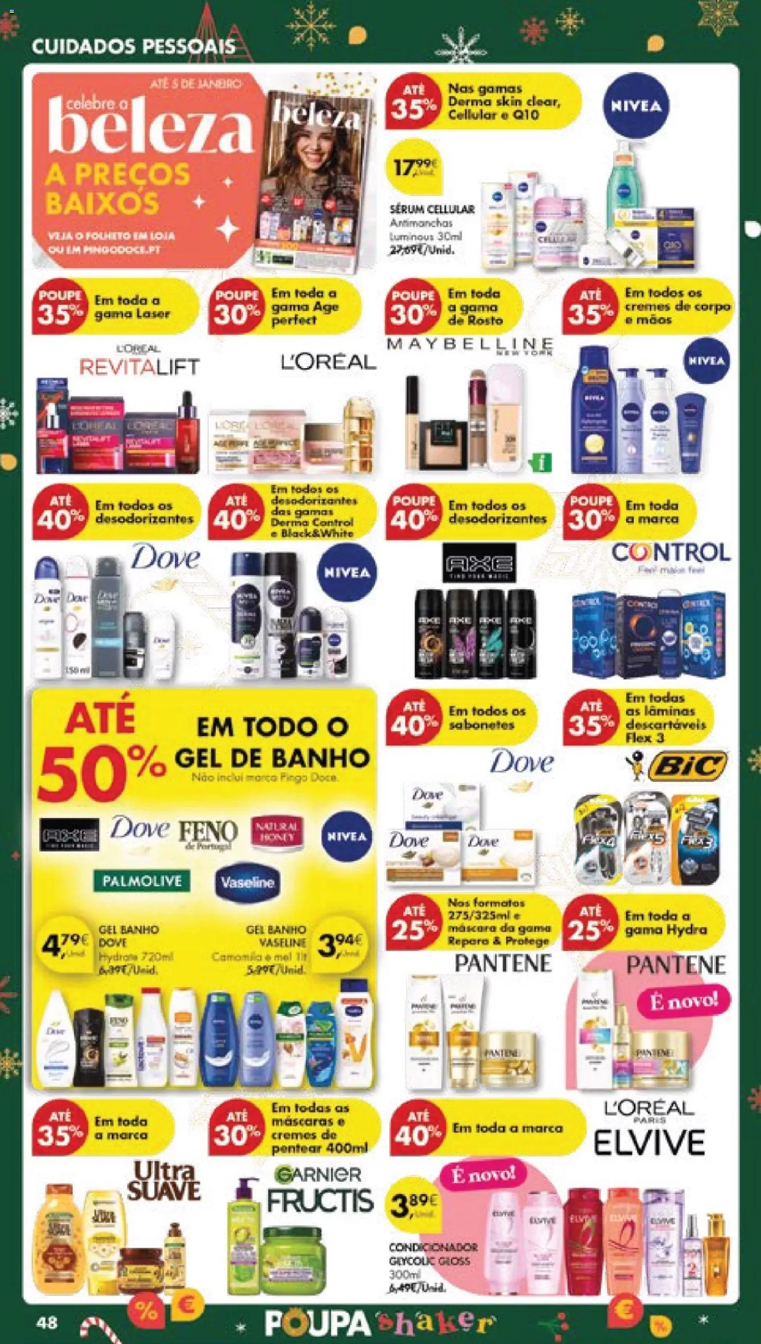 Pingo Doce folheto │ válido de 16.12.2025 | Página: 58 | Produtos: Gloss, Sérum, Banho, Gomas