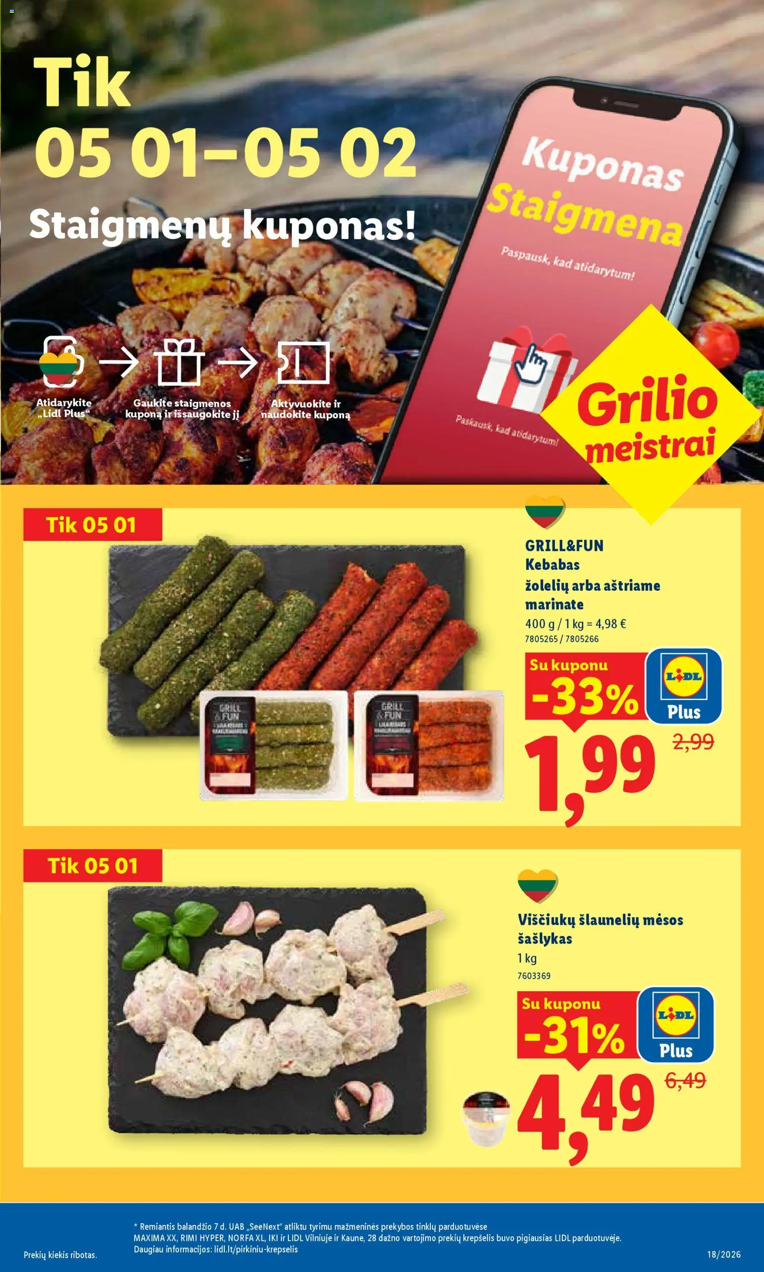 LIDL akcijos nuo 27.04.2026 | Puslapis: 33 | Prekių: Krepšelis