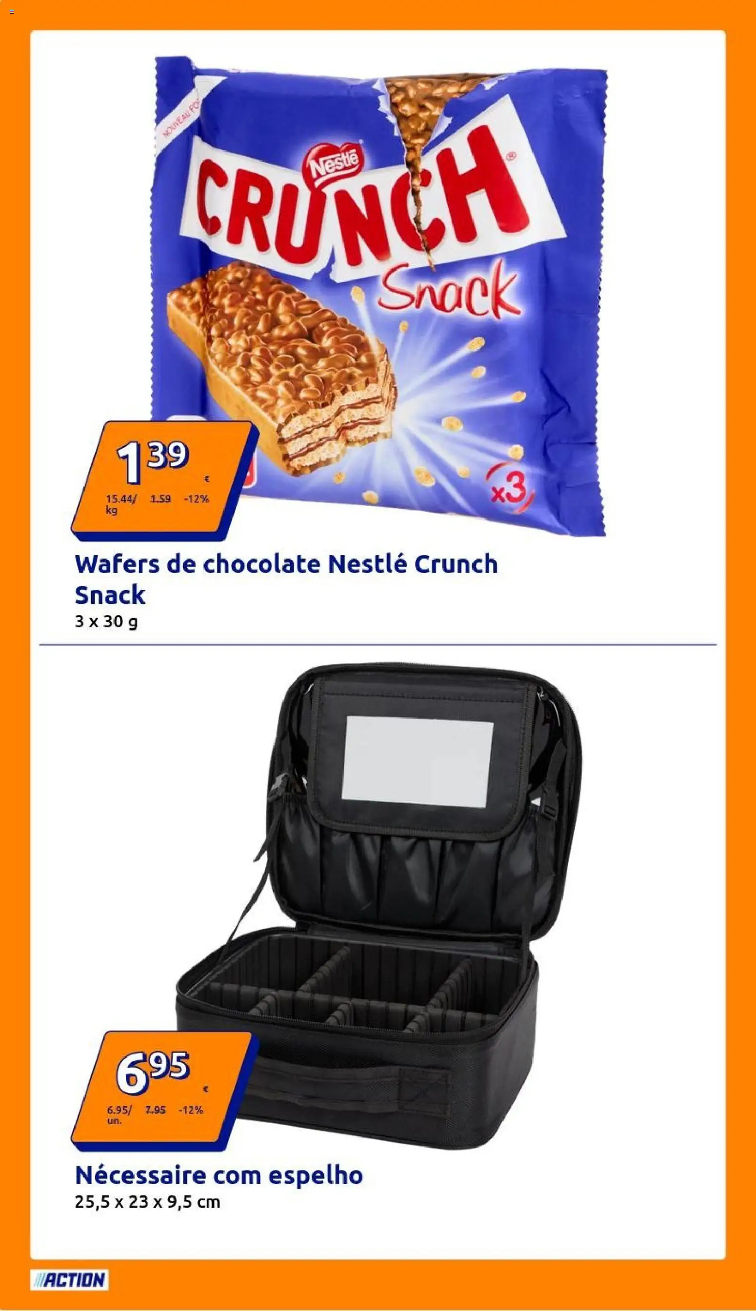 Action - Action PT week 47 2025 │ válido de 19.11.2025 | Página: 12 | Produtos: Necessaire, Nestlé, Espelho, Chocolate
