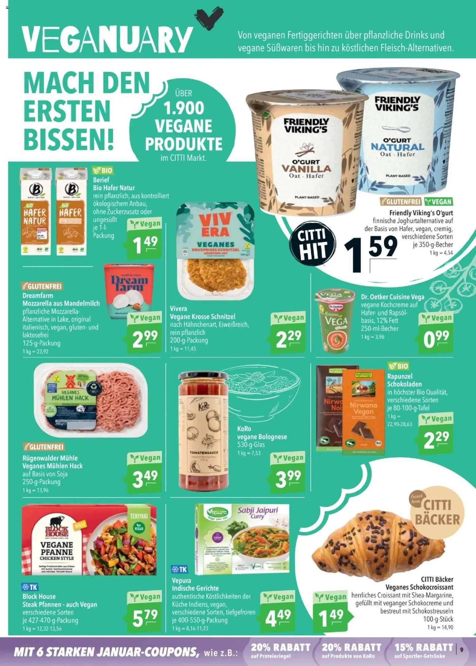 CITTI tilbudsavis – gyldig fra 07.01.2026 | Side: 9 | Produkter: Mozzarella