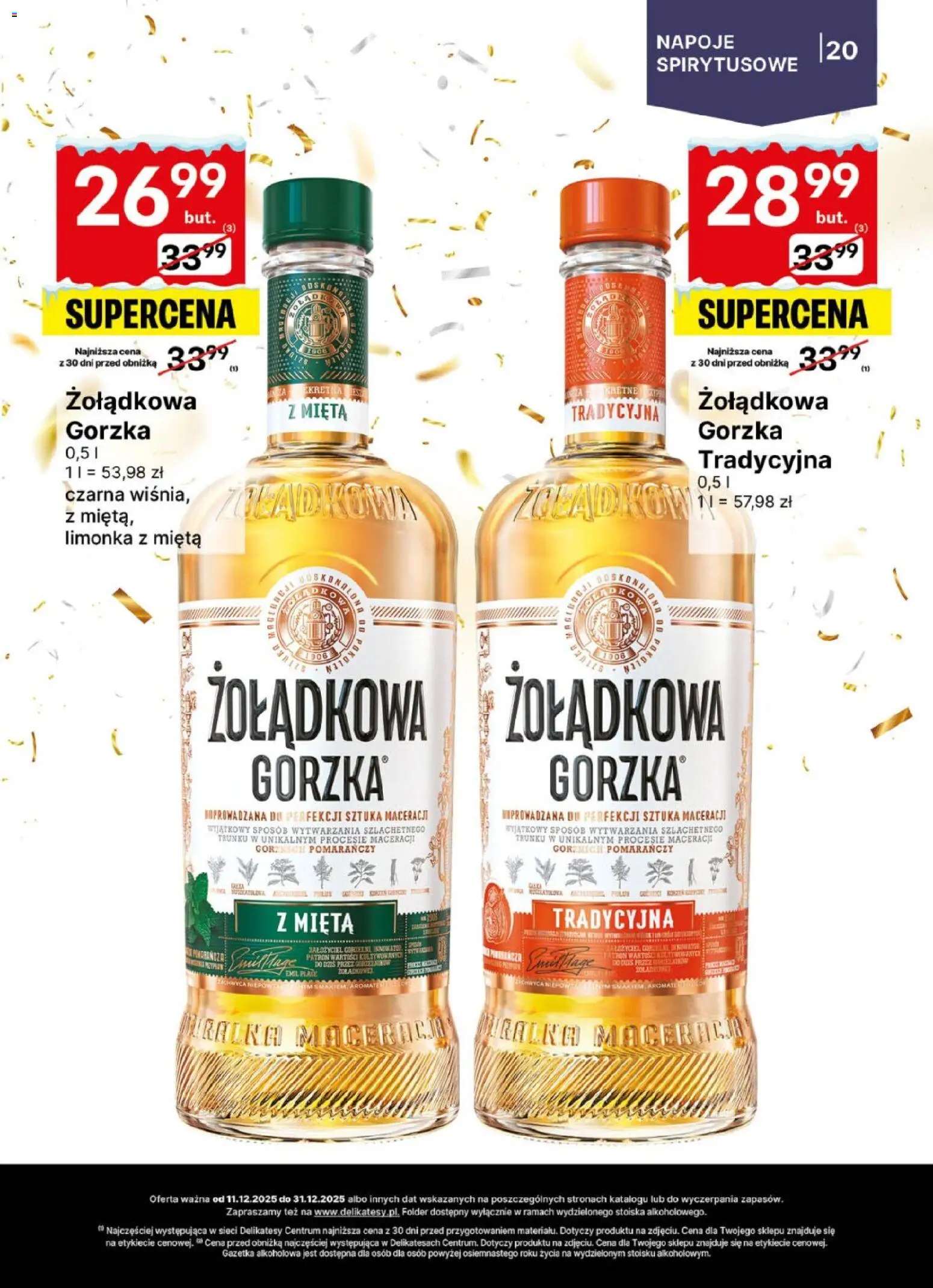 Delikatesy Centrum Gazetka - DeliBarek od 11.12.2025 | Strona: 20 | Produkty: Pralka, Napoje, Delikatesy, Mięta