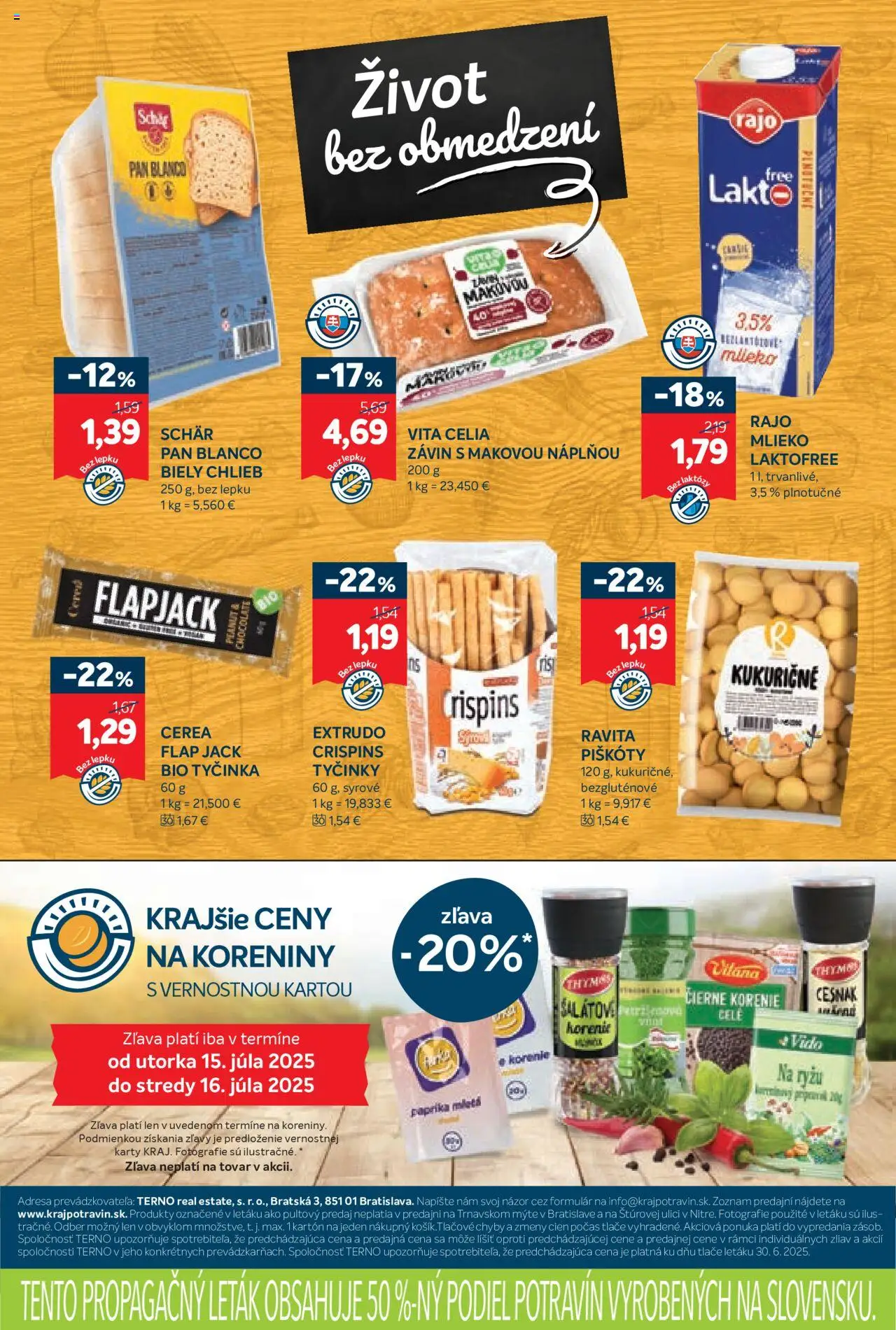 Kraj leták │ platný od 10.07.2025 | Strana: 9 | Produkty: Mlieko, Závin, Čierne korenie, Korenie
