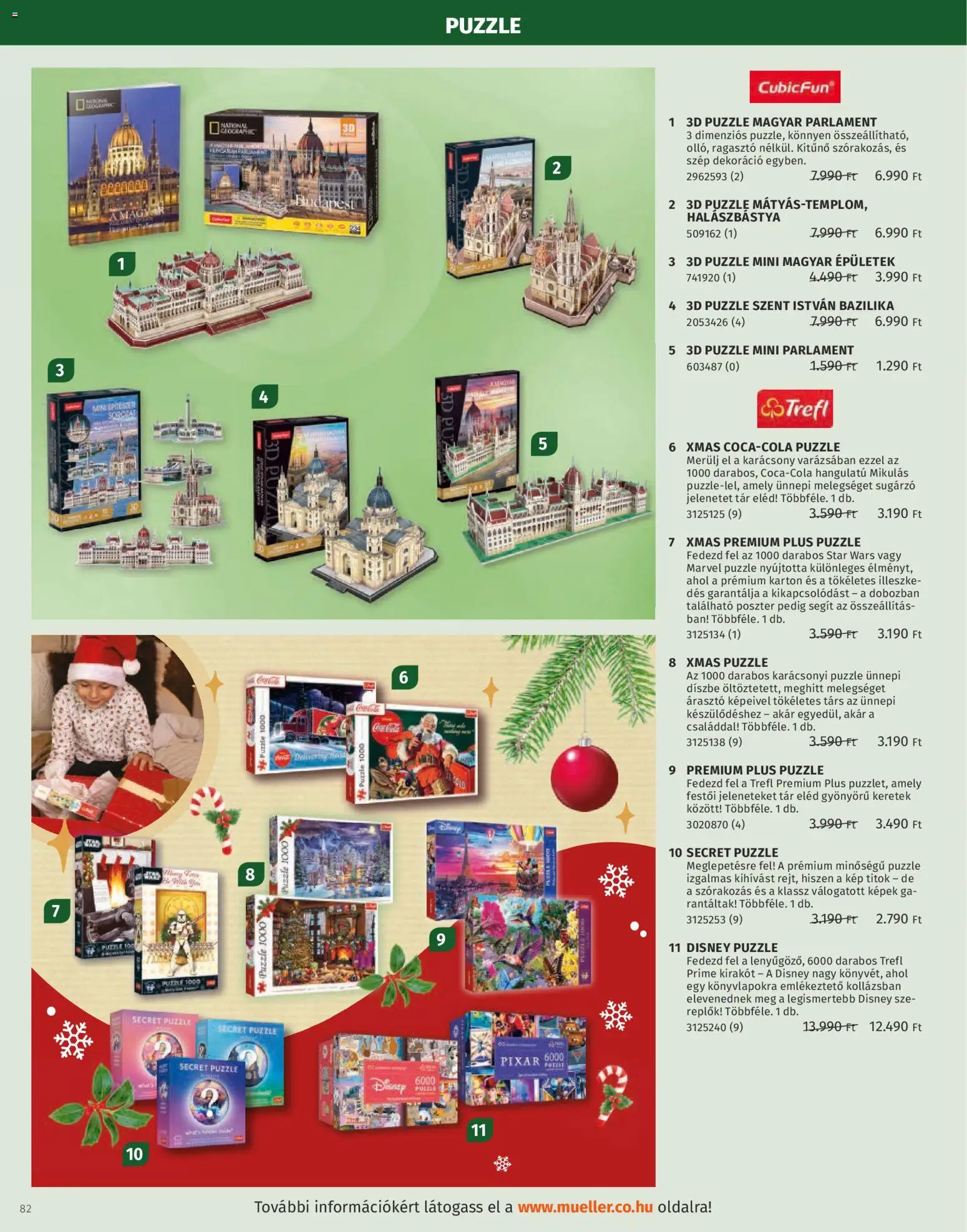 Müller akciós ujság - amely érvényes a következő dátumtól: 27.10.2025 | Oldal: 82 | Termékek: Ragasztó, Puzzle, Dekoráció