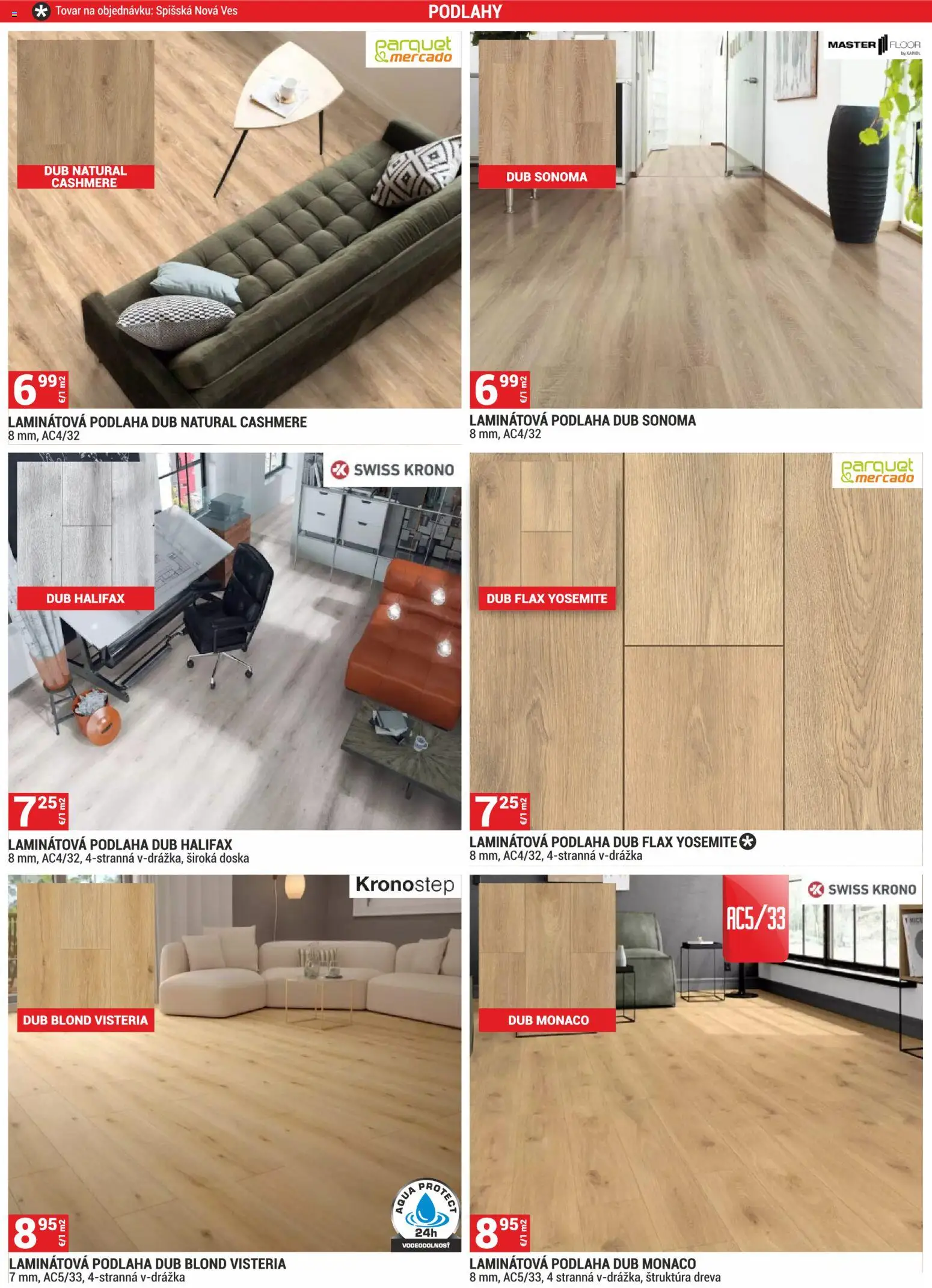 Nové Merkury Market akcie – leták je platný od 01.02.2026 | Strana: 21 | Produkty: Podlaha, Laminátová podlaha