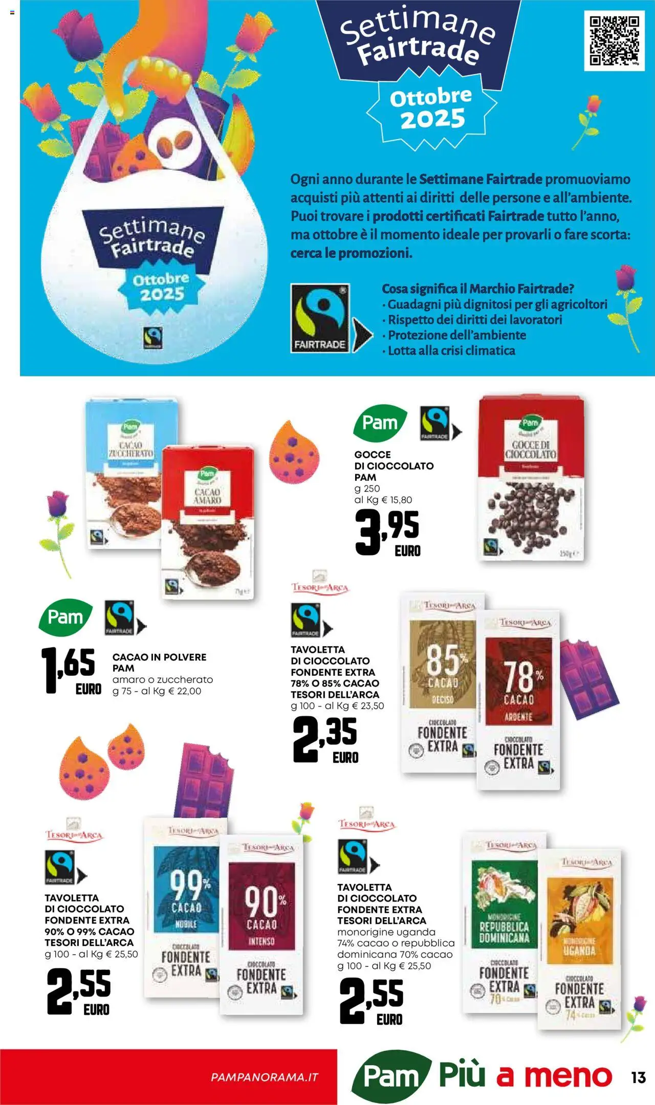 Volantino PAM del 09.10.2025 | Pagina: 13 | Prodotti: Cioccolato, Cacao, Amaro