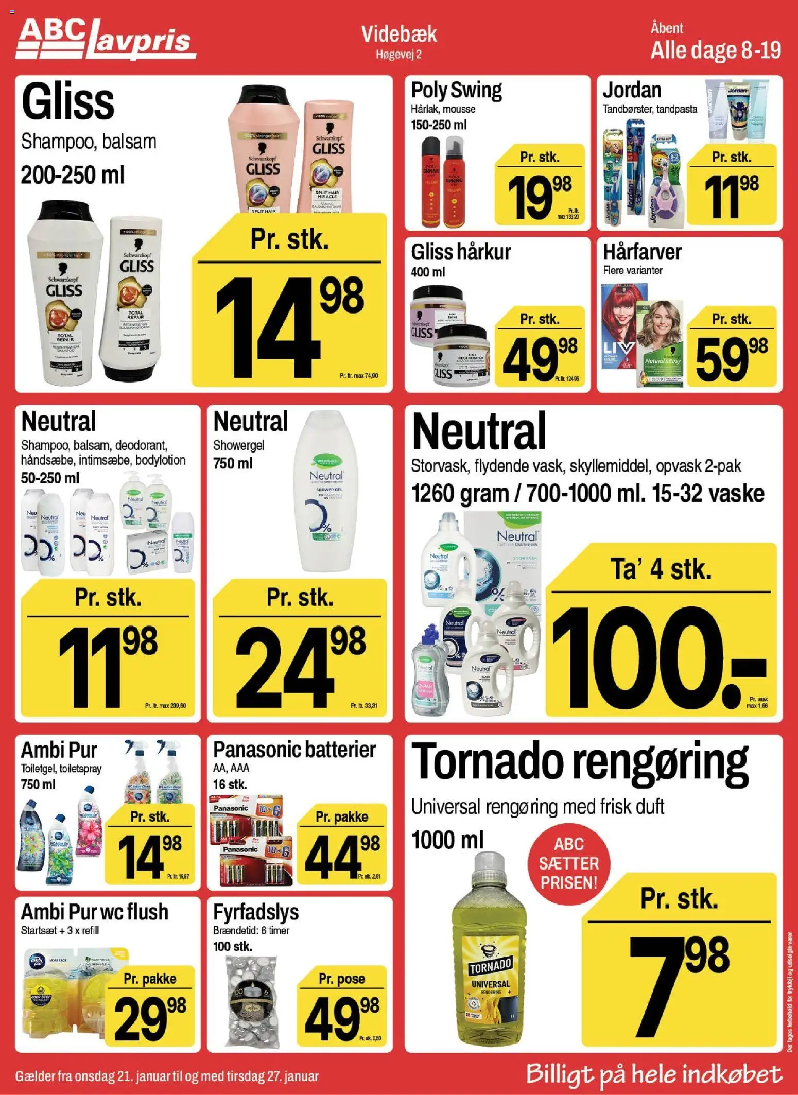 Abc Lavpris tilbudsavis – gyldig fra 21.01.2026 | Side: 10 | Produkter: Duft, Shampoo, Balsam, Batterier
