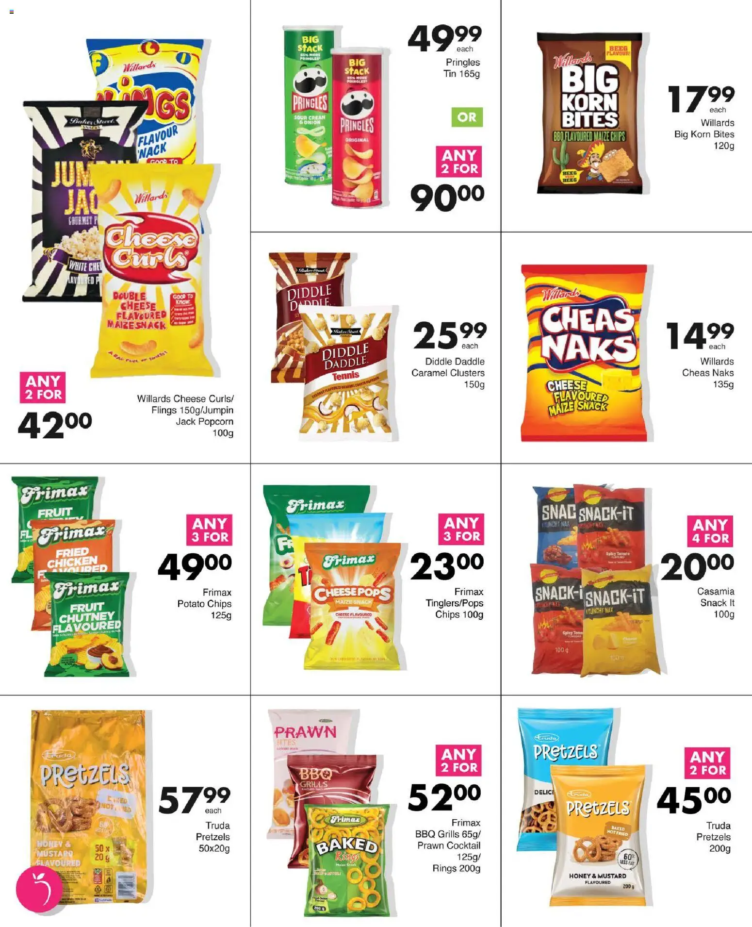 New Save catalogue – valid from 15.04.2026 | Page: 40 | Products: Popcorn, Mustard, Chips, Fruit