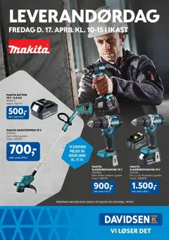 Davidsen - Leverandørdag Makita Ikast gyldig fra 17.04.2026