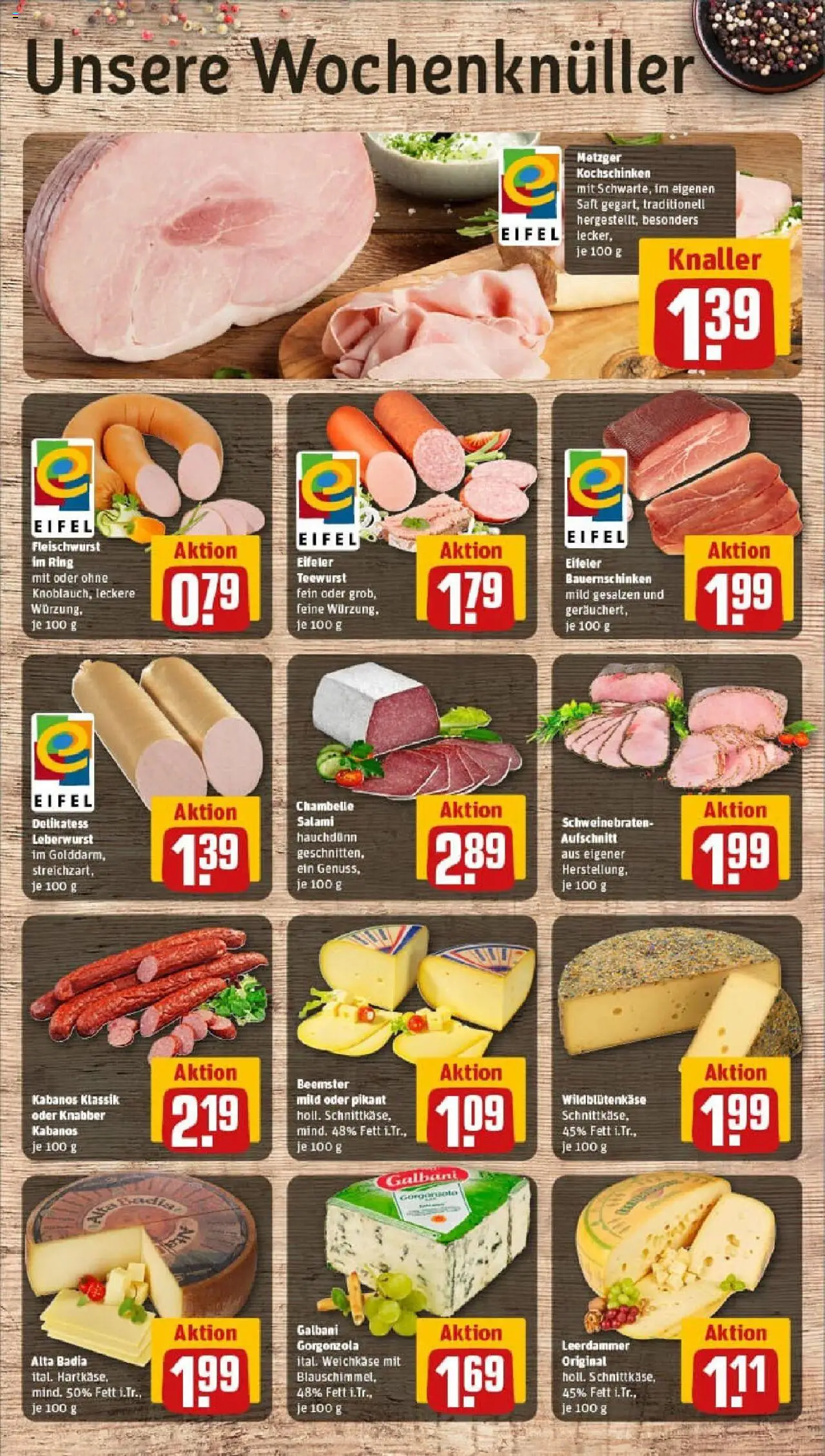 Rewe prospekt Cochem / Cond	 - gültig ab dem 27.07.2025 | Seite: 13 | Produkte: Leerdammer, Salami, Saft