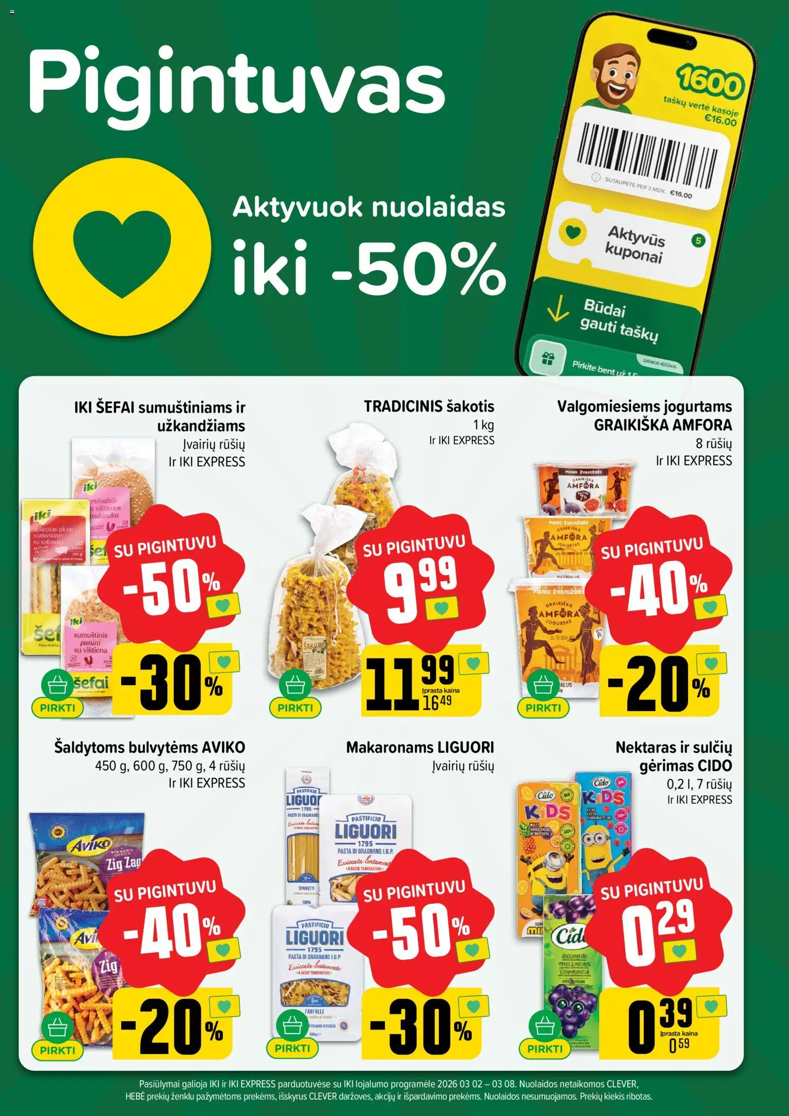 IKI akcijos nuo 02.03.2026 | Puslapis: 39 | Prekių: Vištienos, Sumuštinis, Alus, Vištiena