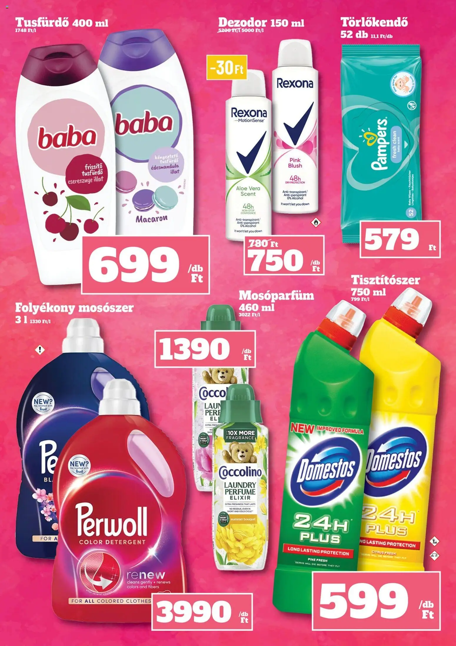 Family Diszkont akciós ujság - amely érvényes a következő dátumtól: 09.04.2026 | Oldal: 20 | Termékek: Pampers, Törlőkendő, Tusfürdő, Dezodor