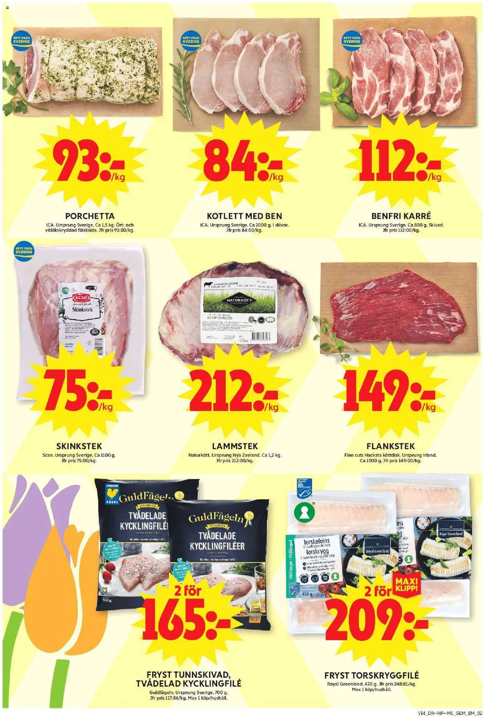 ICA Maxi reklamblad aktuell från 30.03.2026 | Sida: 4 | Produkter: Kycklingfile