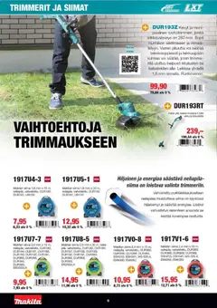 Makita-mainoslehti voimassa 07.04.2026 alkaen | Sivu: 6 | Tuotteet: Akku, Voi, Video