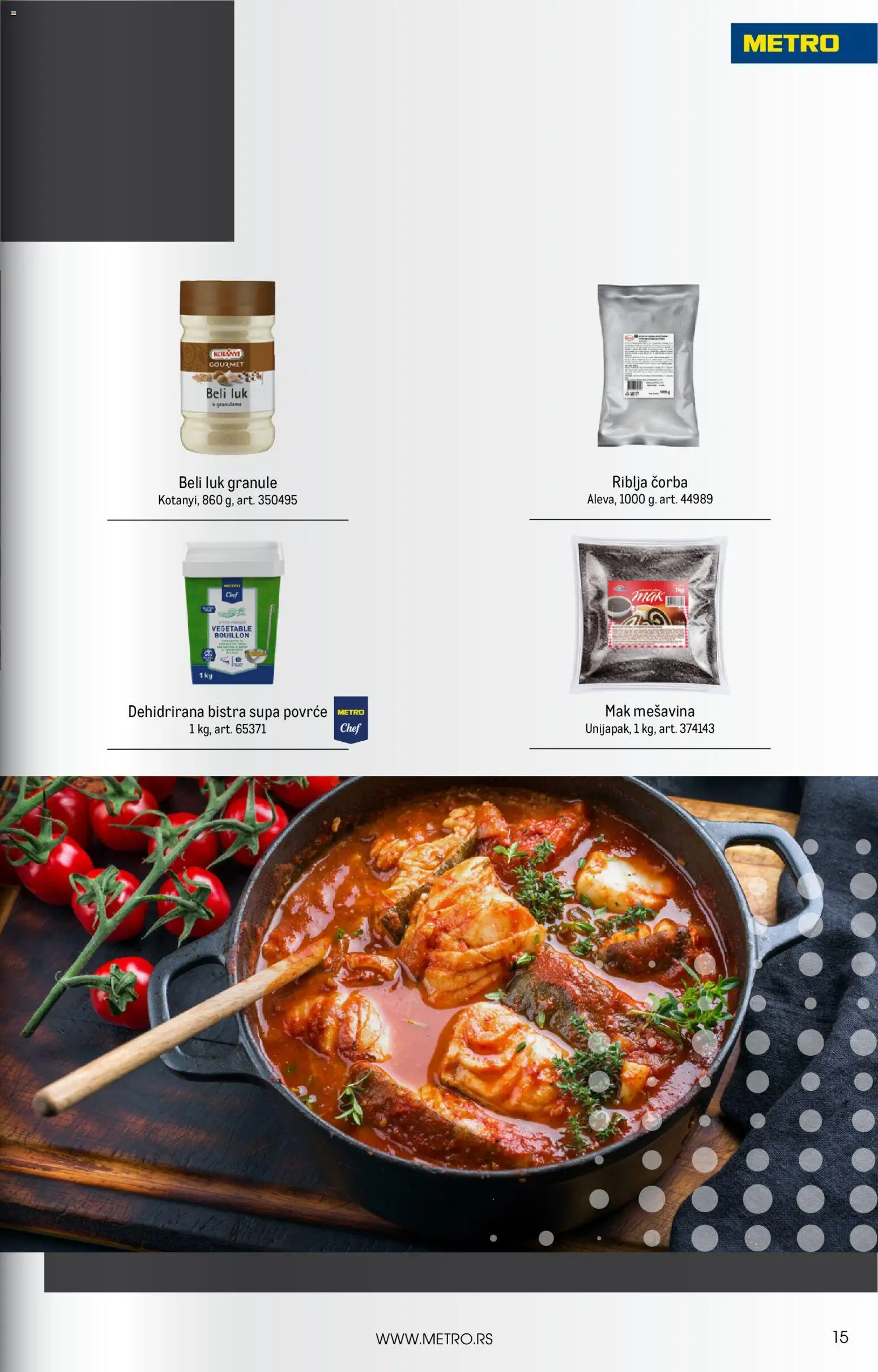 Metro katalog - važi od 01.03.2026 | Strana: 15 | Proizvode: Mak, Beli luk