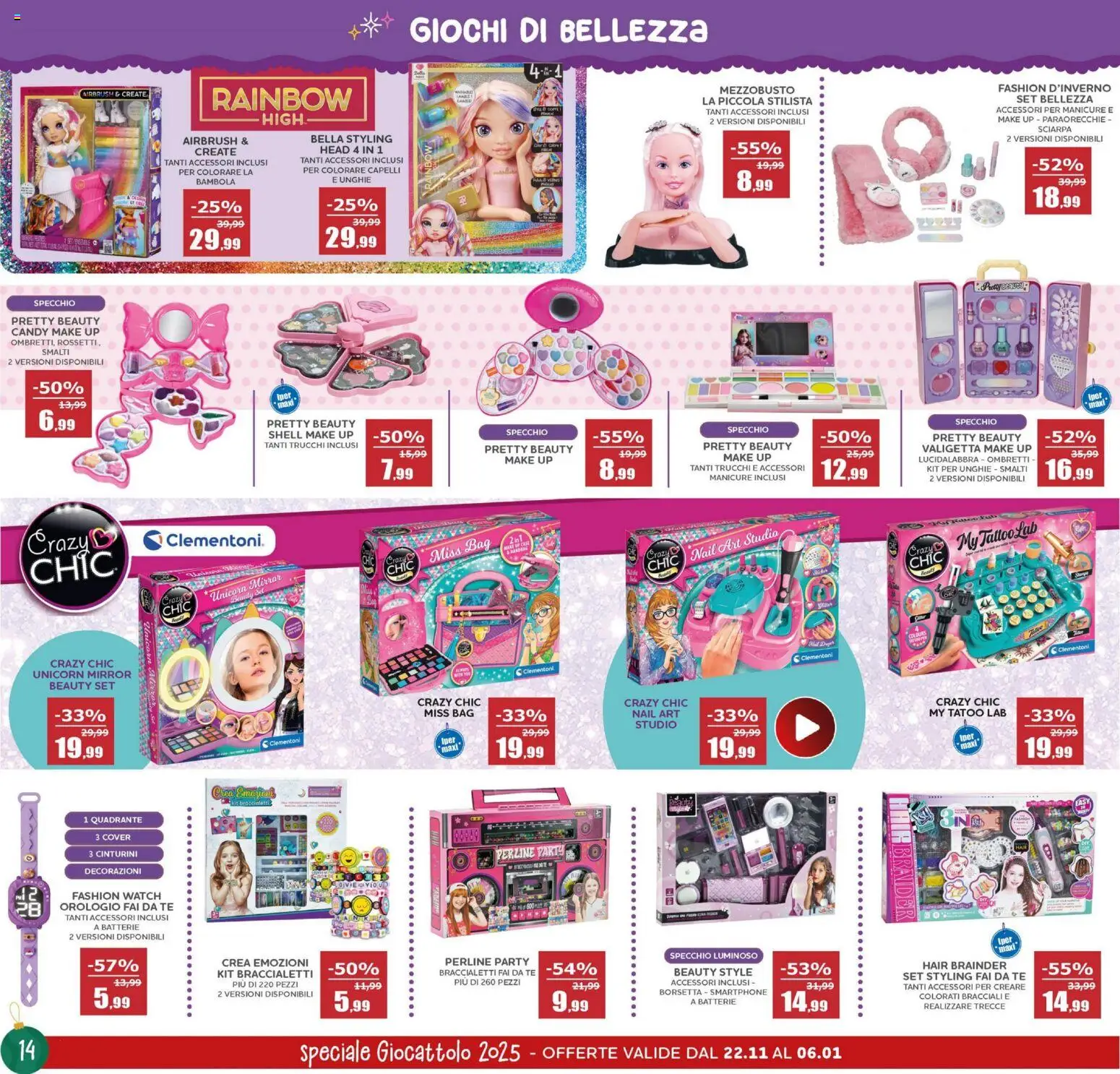 Volantino Happy Casa del 22.11.2025 | Pagina: 14 | Prodotti: Sciarpa, Smartphone, Orologio, Batterie